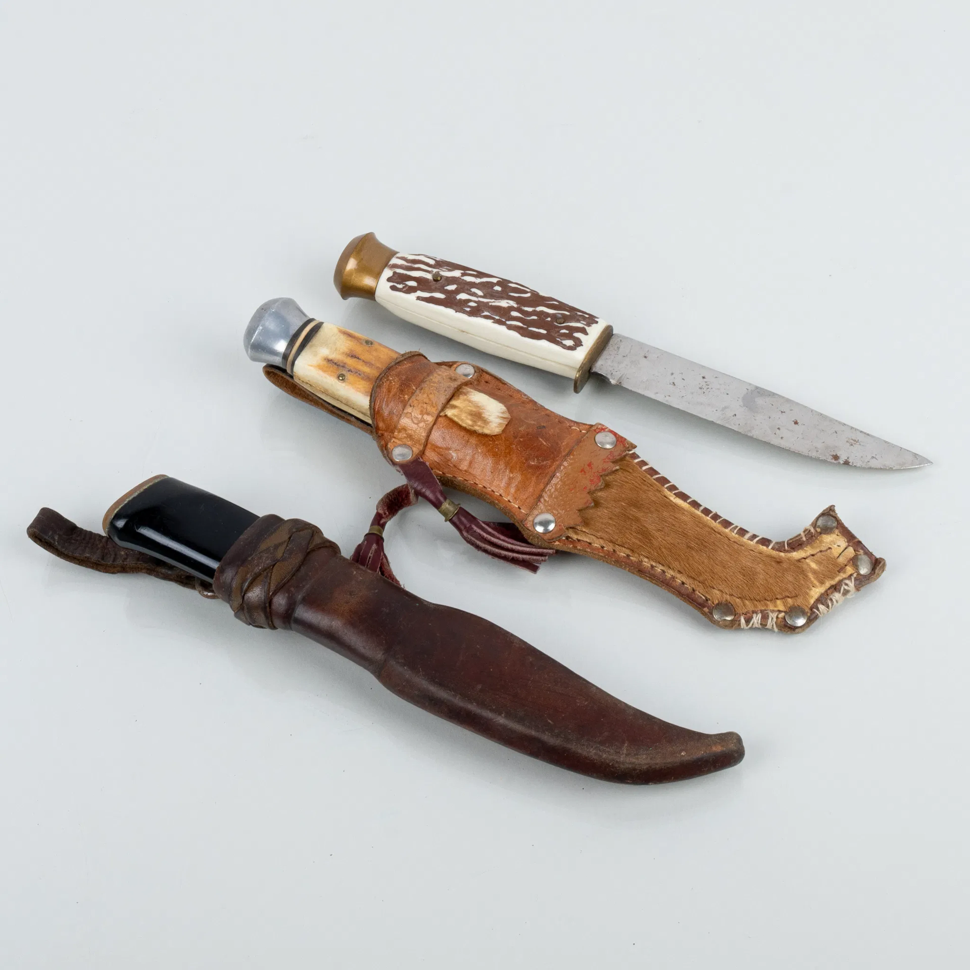 KNIVES, 3 pcs, blue Germany, 1900s