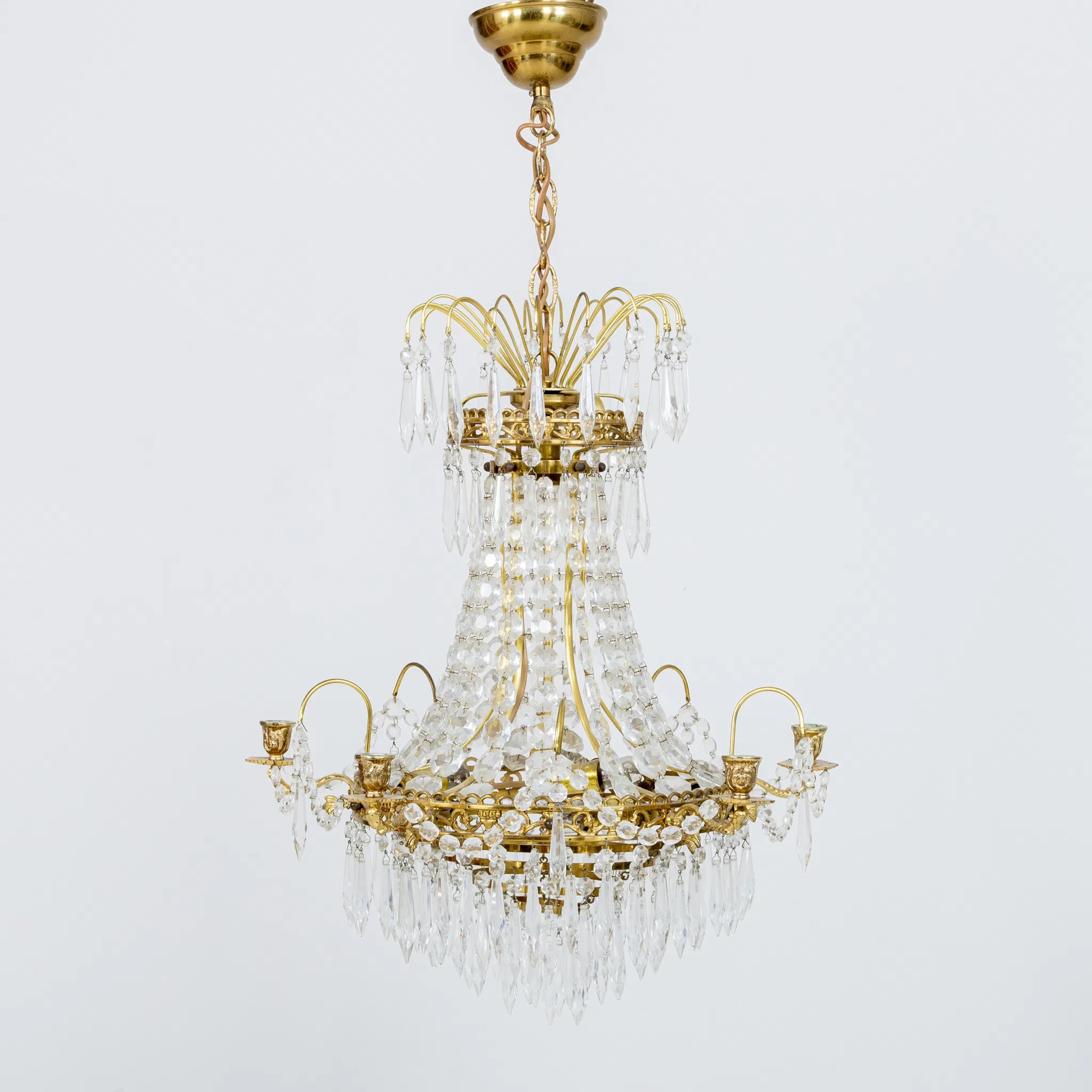 CHANDELIER, Gustavian style, second half of the 20th century