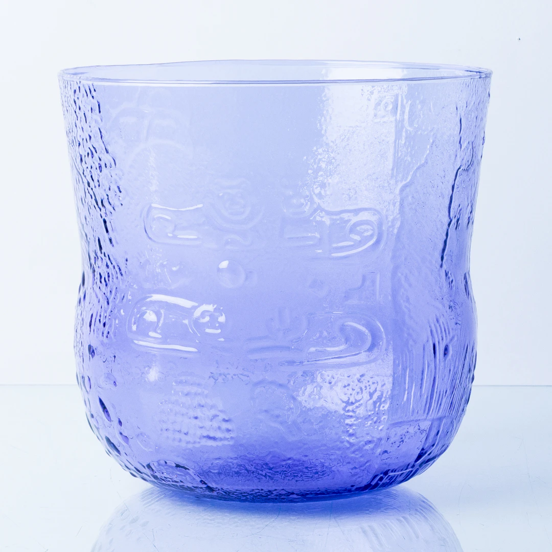 Vaso de vidrio Fauna, Oiva Toikka, Nuutajärnvi, Finlandia