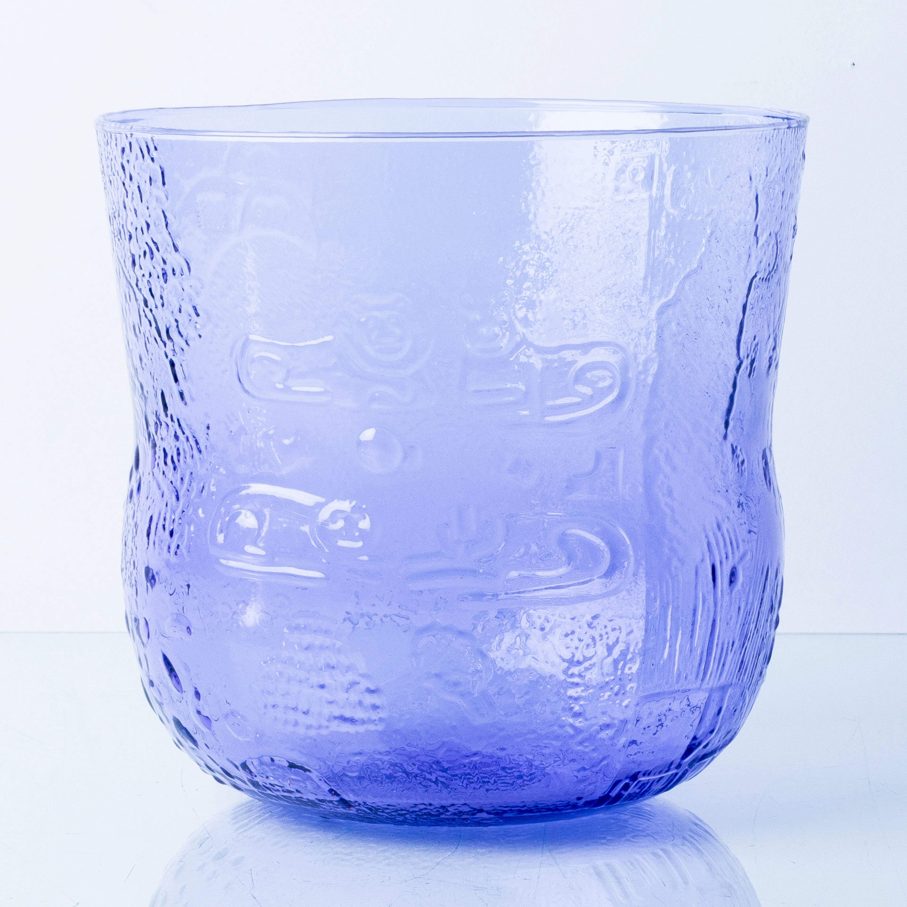 Vaso de vidrio Fauna, Oiva Toikka, Nuutajärnvi, Finlandia