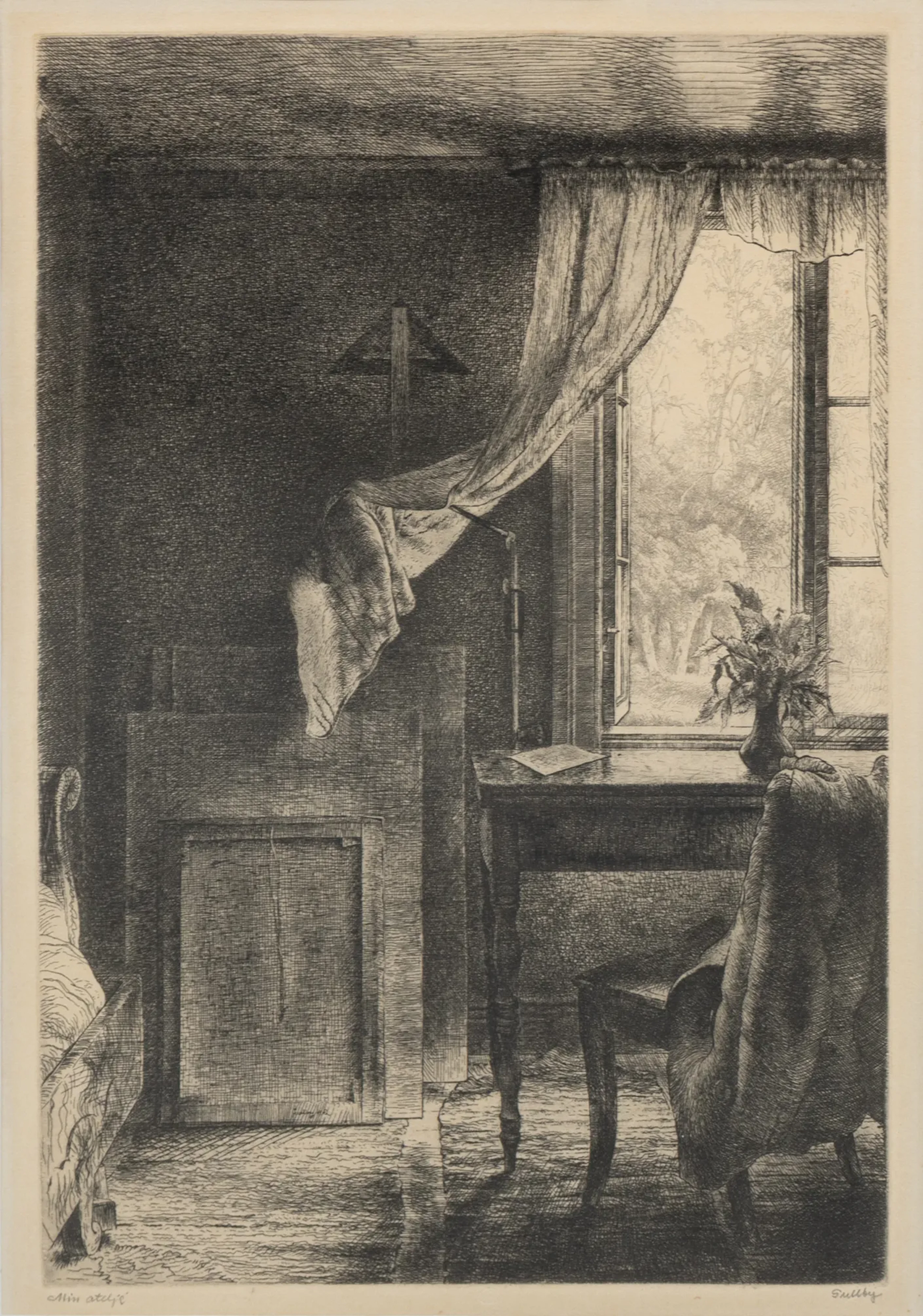 FOLKE GULLBY (1912-1982), eau-forte, signée