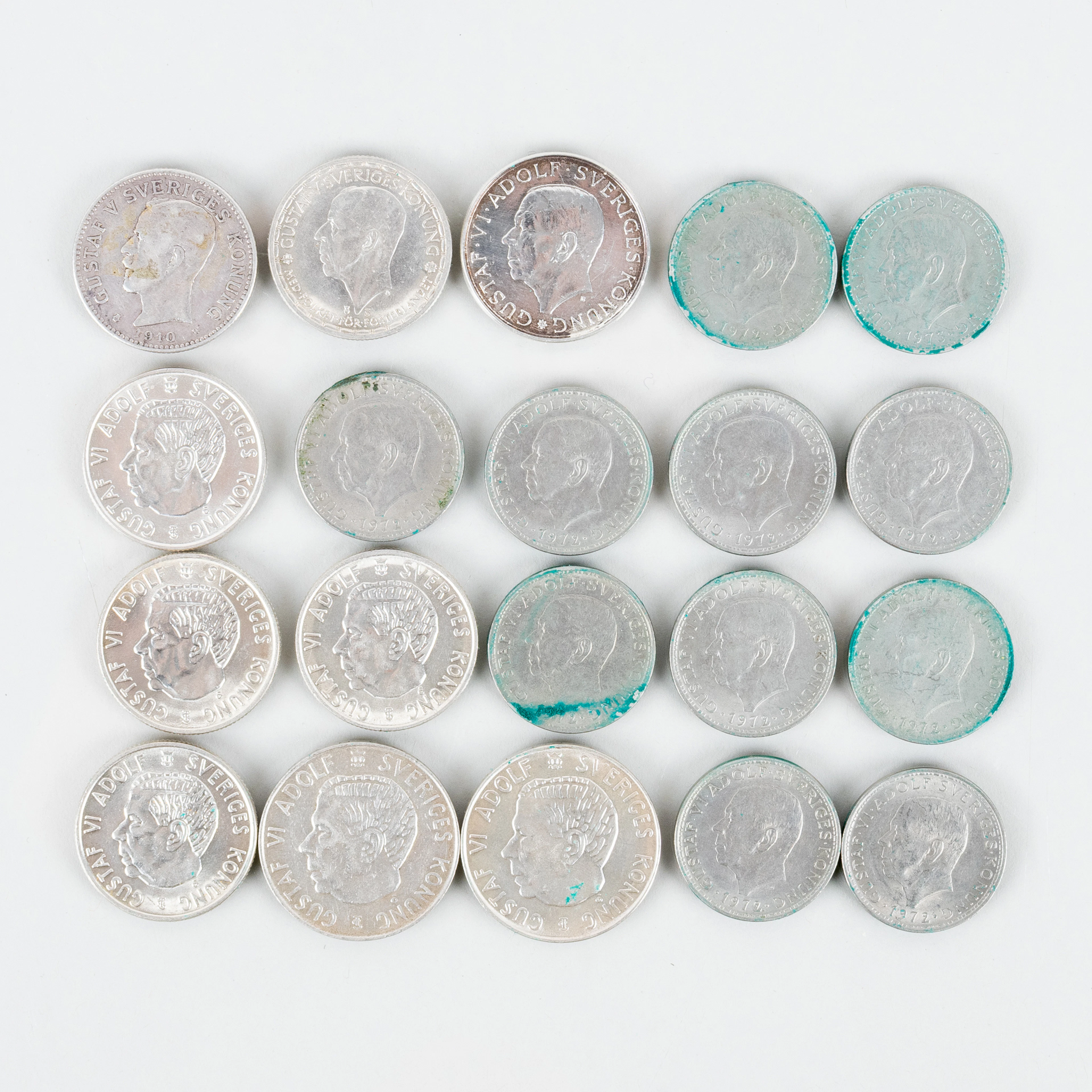 MONETE COLLEZIONE, 20 pezzi, svedese
