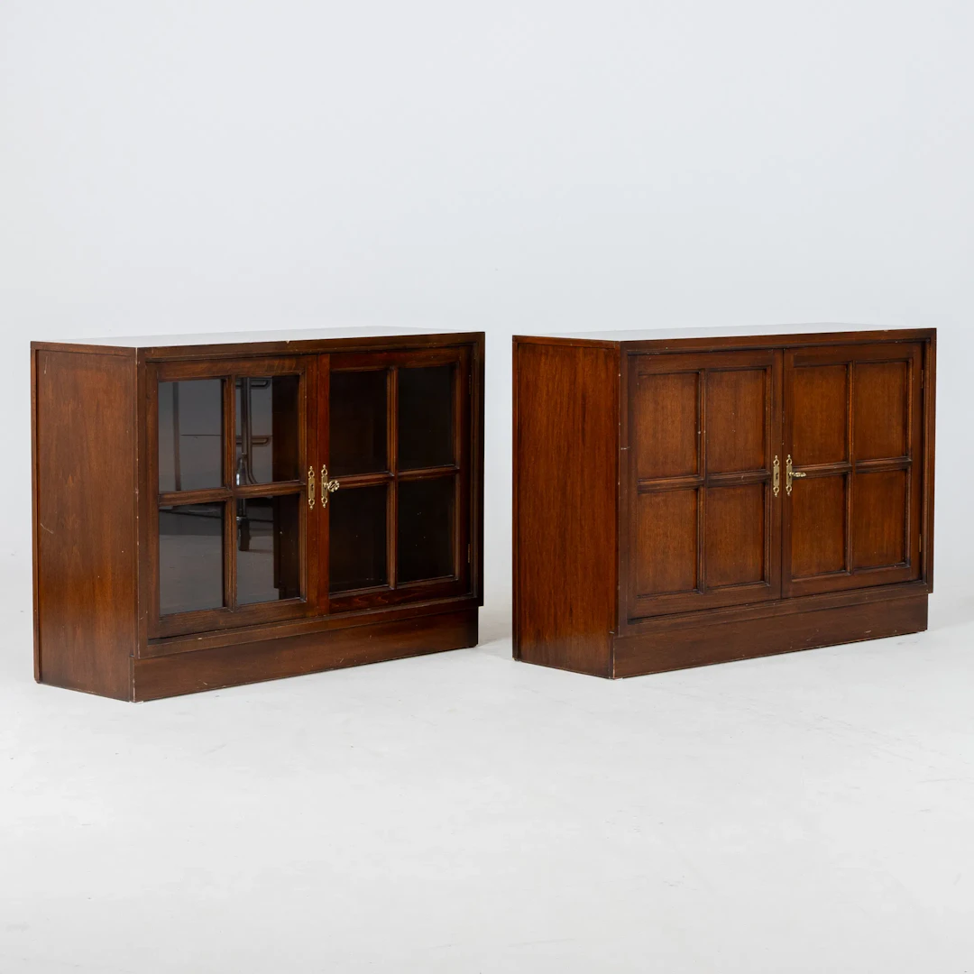 GABINETE, 2 partes, estilo inglés, mediados del siglo XX