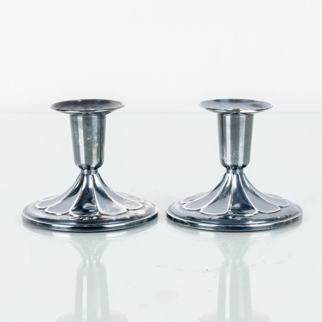 CANDELABROS, 1 par, plata, K&EC 1965