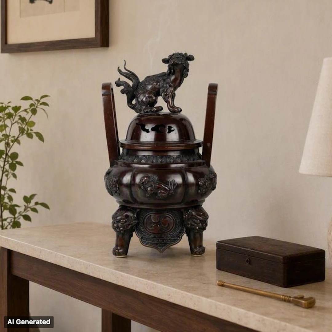URNA, bronce, China, probablemente la segunda mitad del siglo XX
