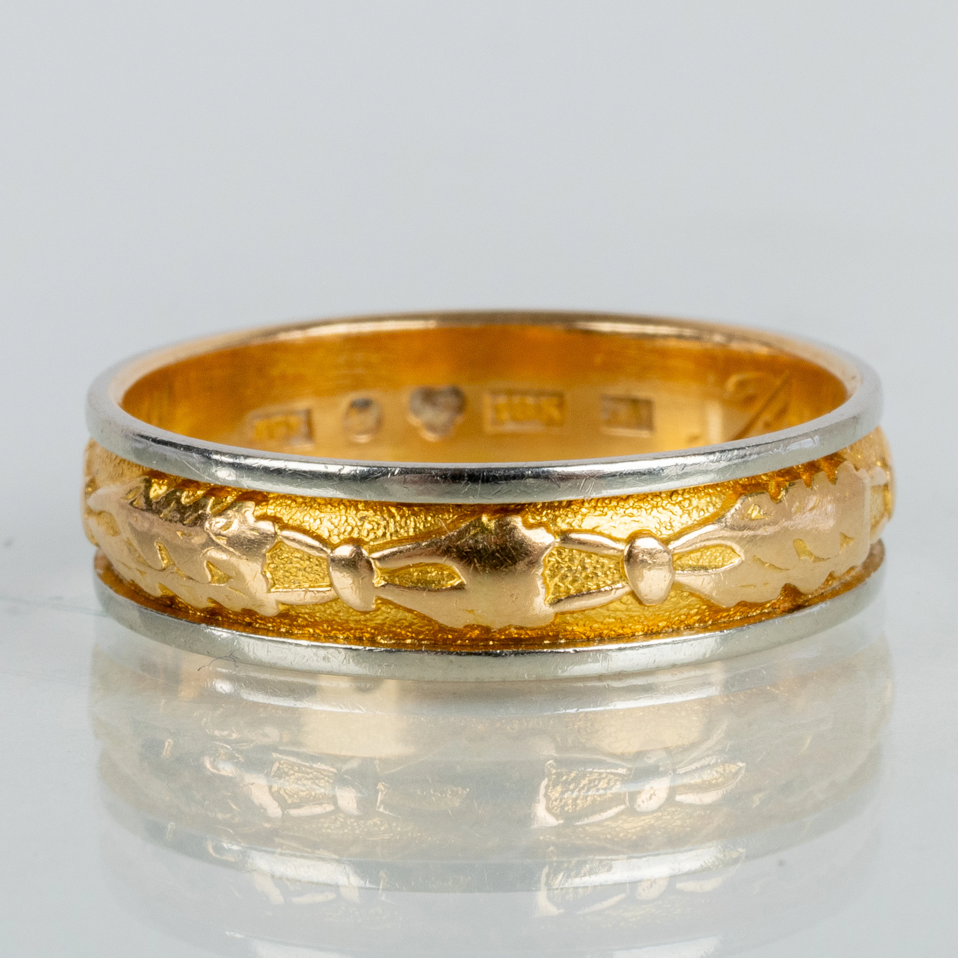 ANILLO, oro de 18 quilates y oro blanco, ECE 1966