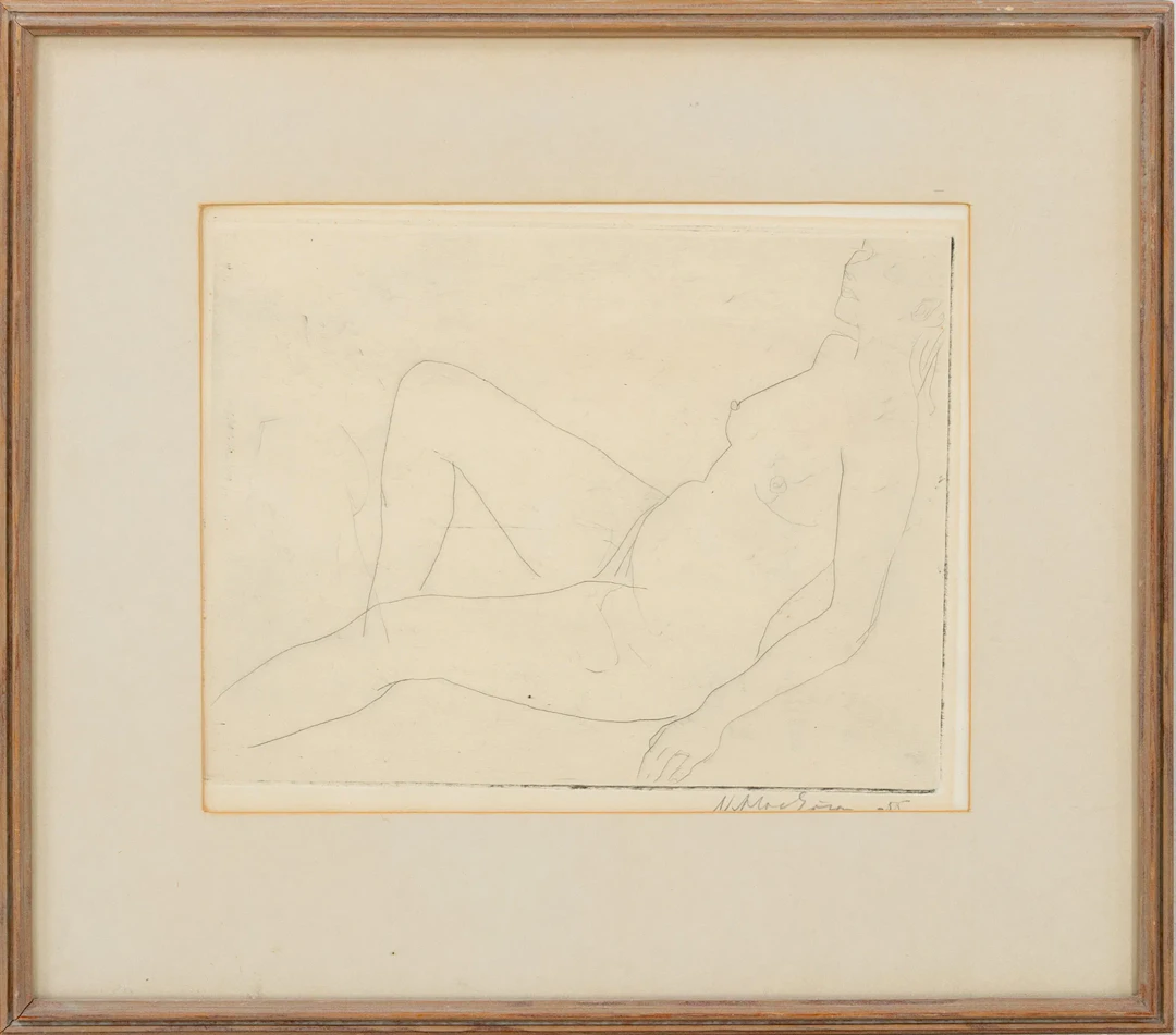 NIKLAS GÖRAN (1913-2000), grabado, firmado y fechado -55