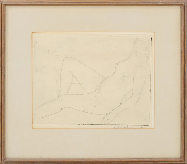 NIKLAS GÖRAN (1913-2000), grabado, firmado y fechado -55