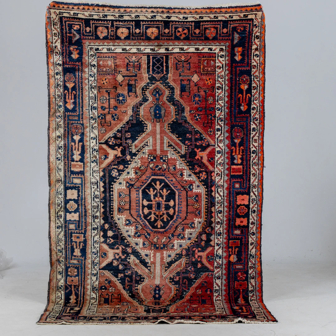 ORIENT RUG, old, approx. 265 x 145 cm