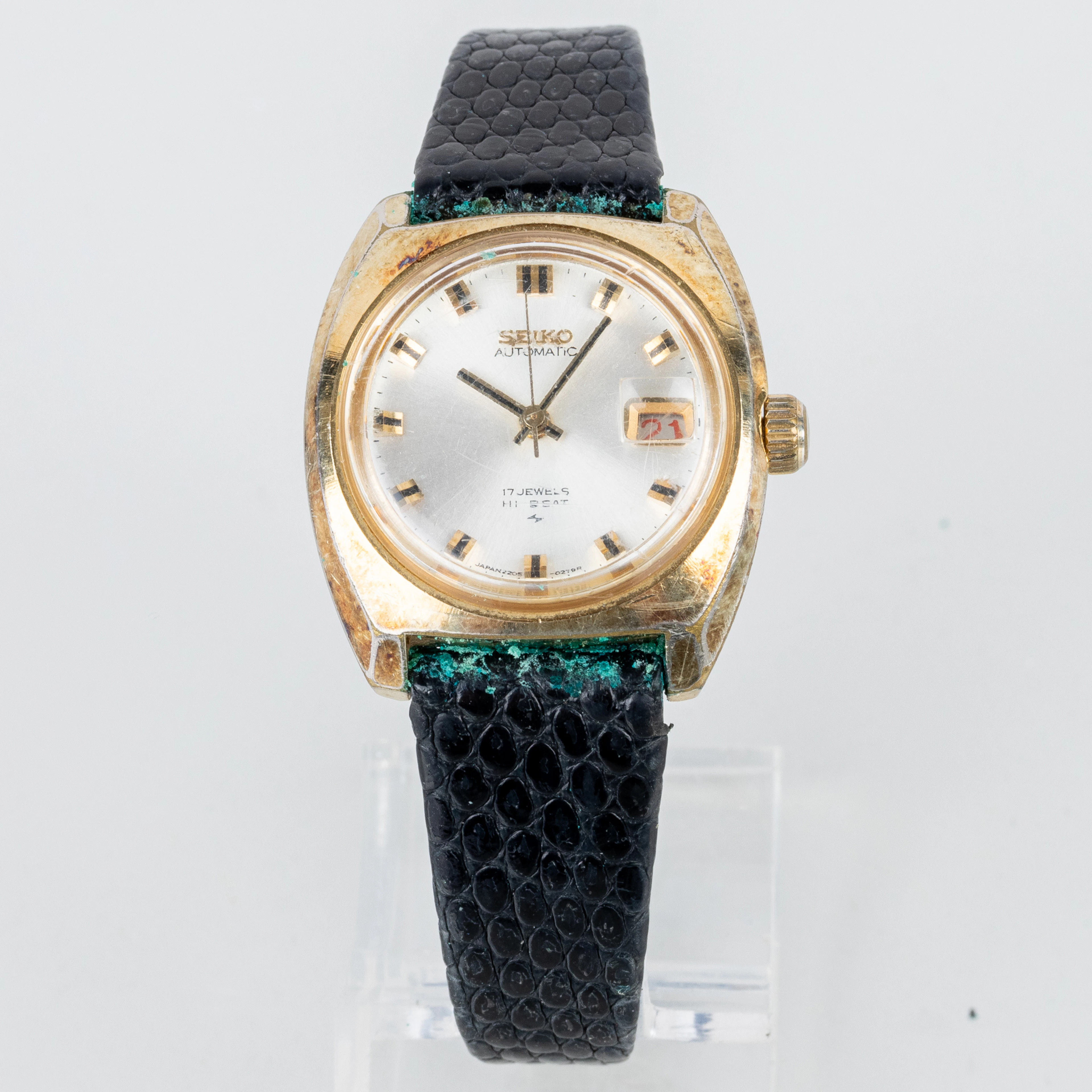 WRISTWATCH, Seiko, gold on steel, second half of the 20th century