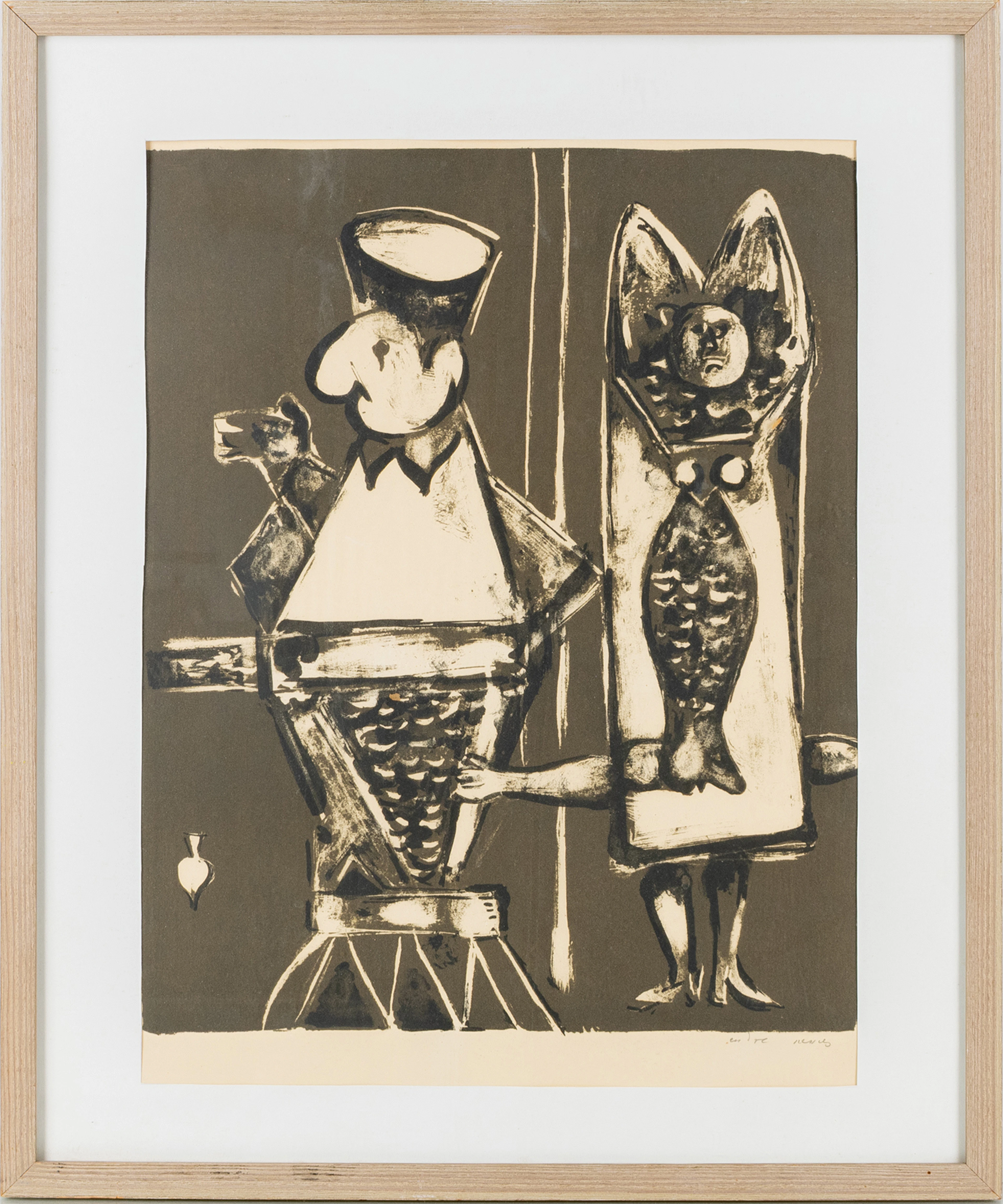 ENDRE NEMES (1909-1985), Lithographie, signiert