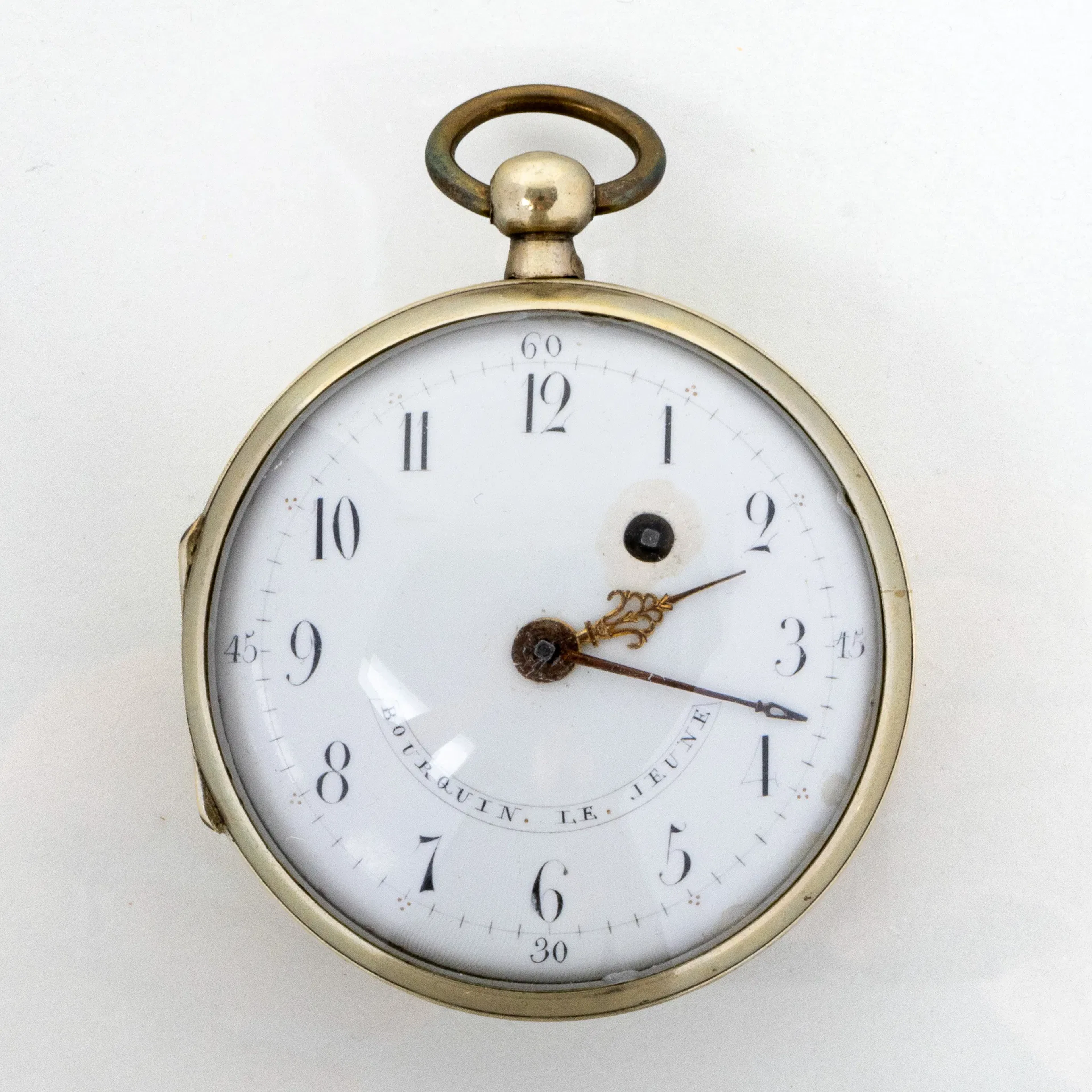 BOLSILLOS, reloj araña, plata, Bourquin Le Jeune, siglos XVIII/XIX