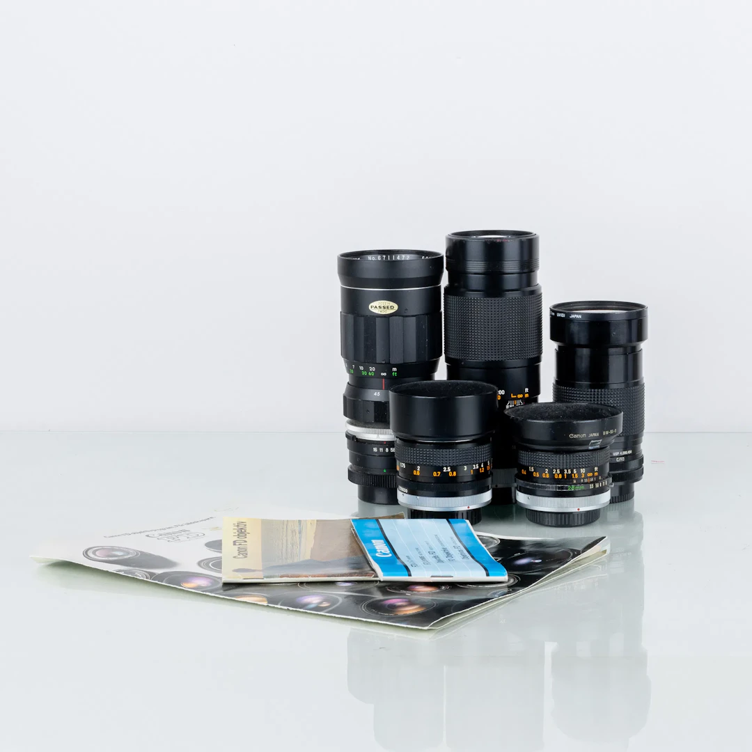 OBJETIVO, 5 piezas, Canon FD