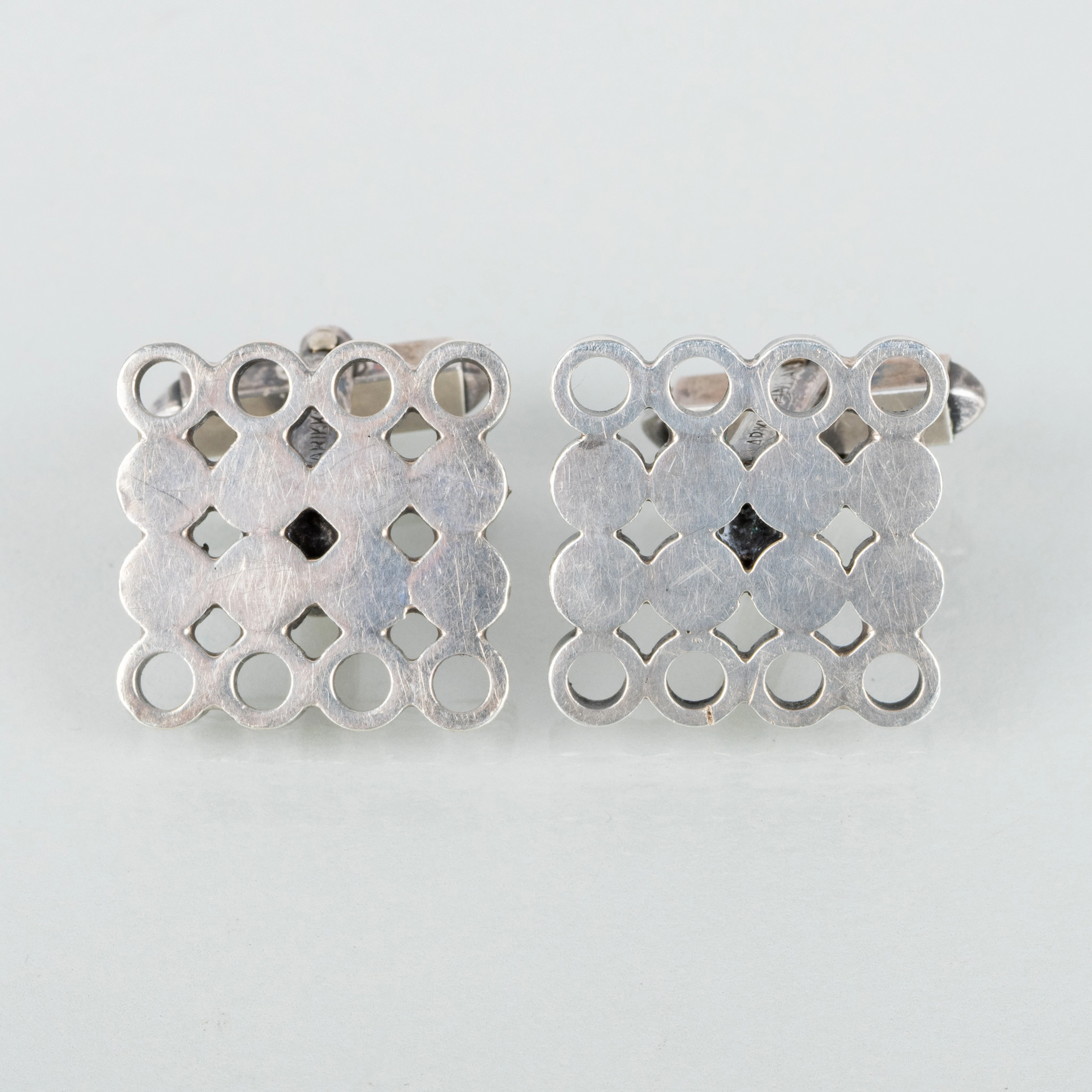 GEMELOS, 1 par, plata, Arikka, Finlandia, años 60/70