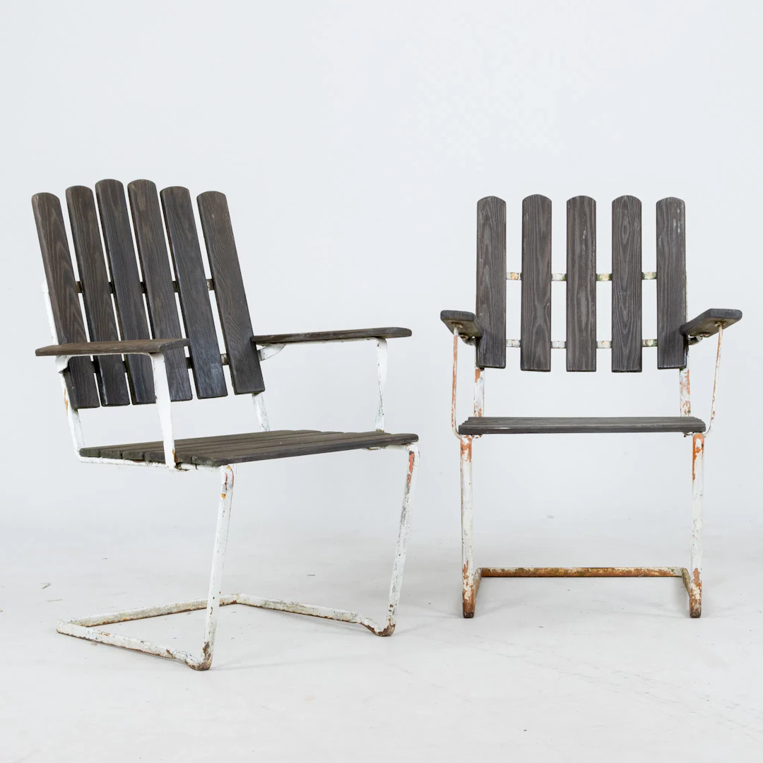 GARDEN CHAIRS, 1 pair, "A2", Grythyttan, mid-1900s