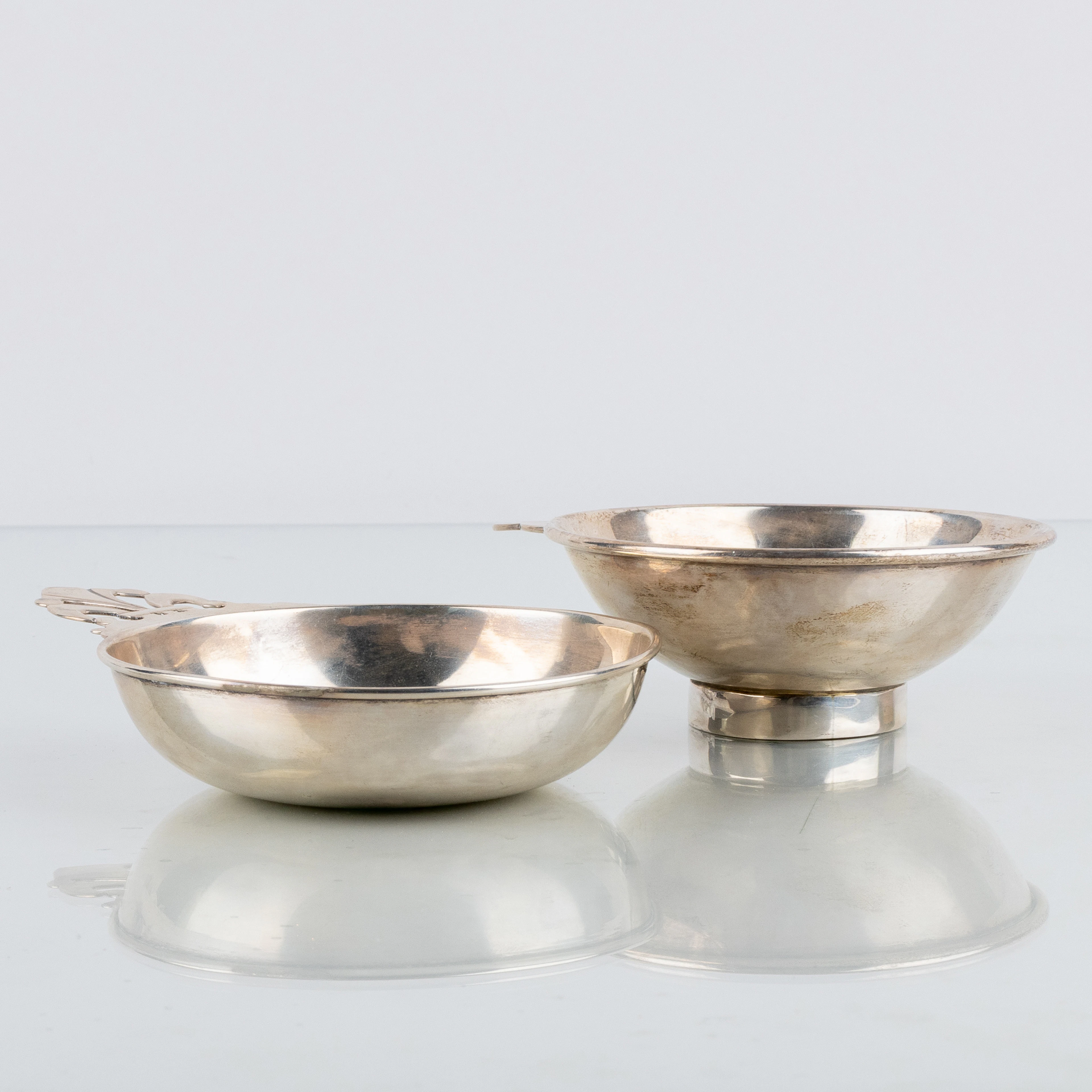 CUPS, 2 piezas, plata esterlina, México, siglo XX