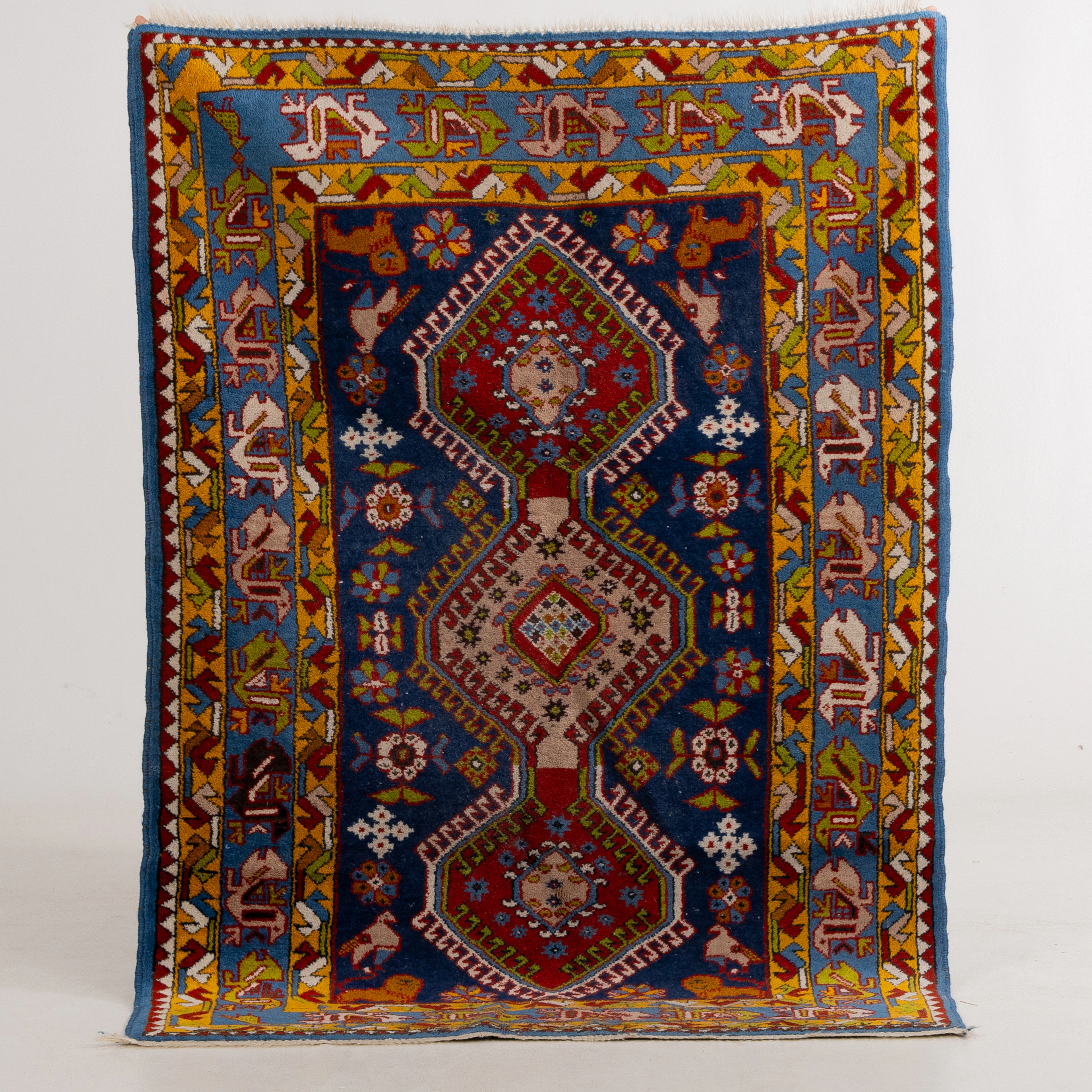 ORIENT TEPPICH, alt, ca. 110 x 160 cm