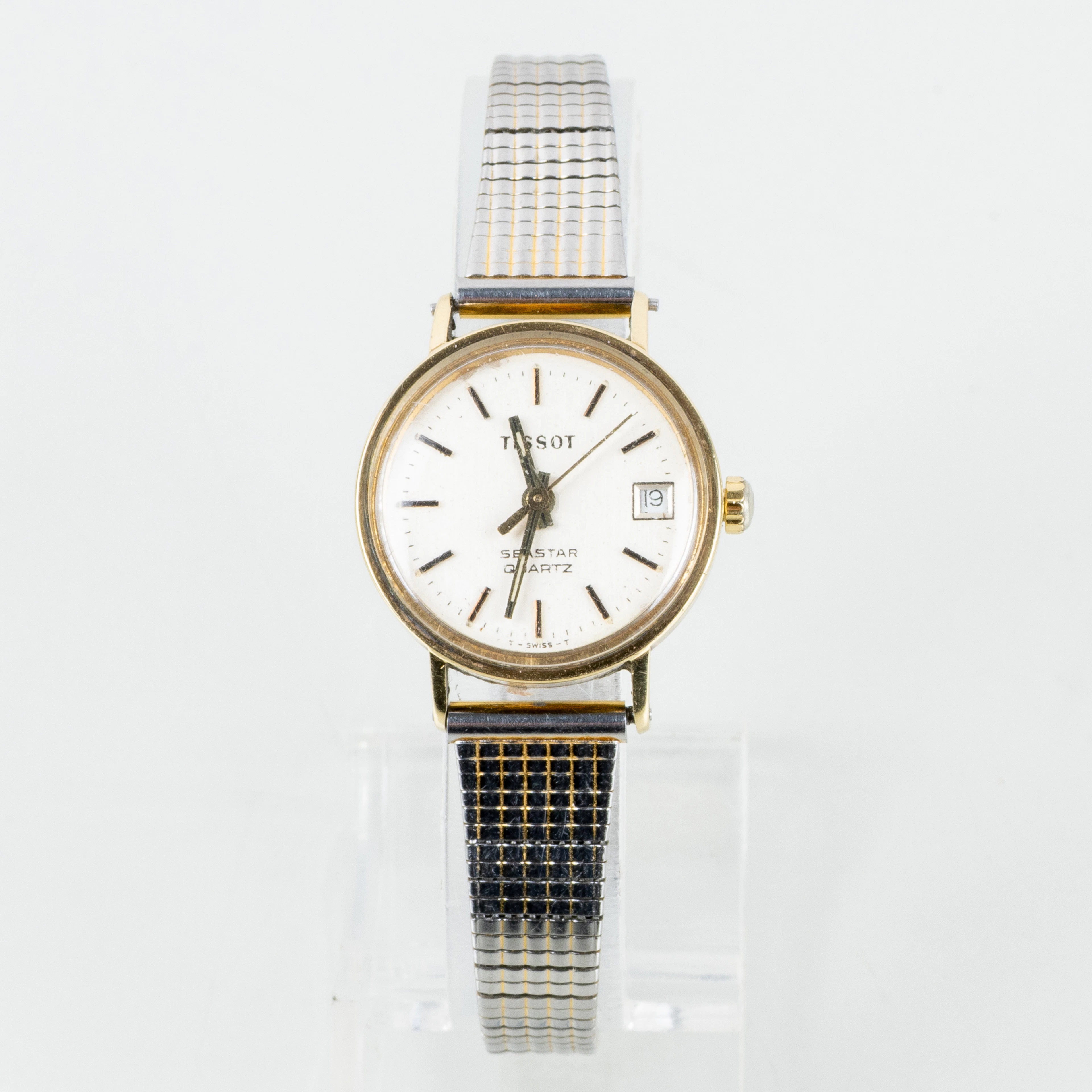 RELOJ DE PULSERA FEMENINO, oro 14 quilates, Tissot Seastar, la segunda mitad del siglo XX