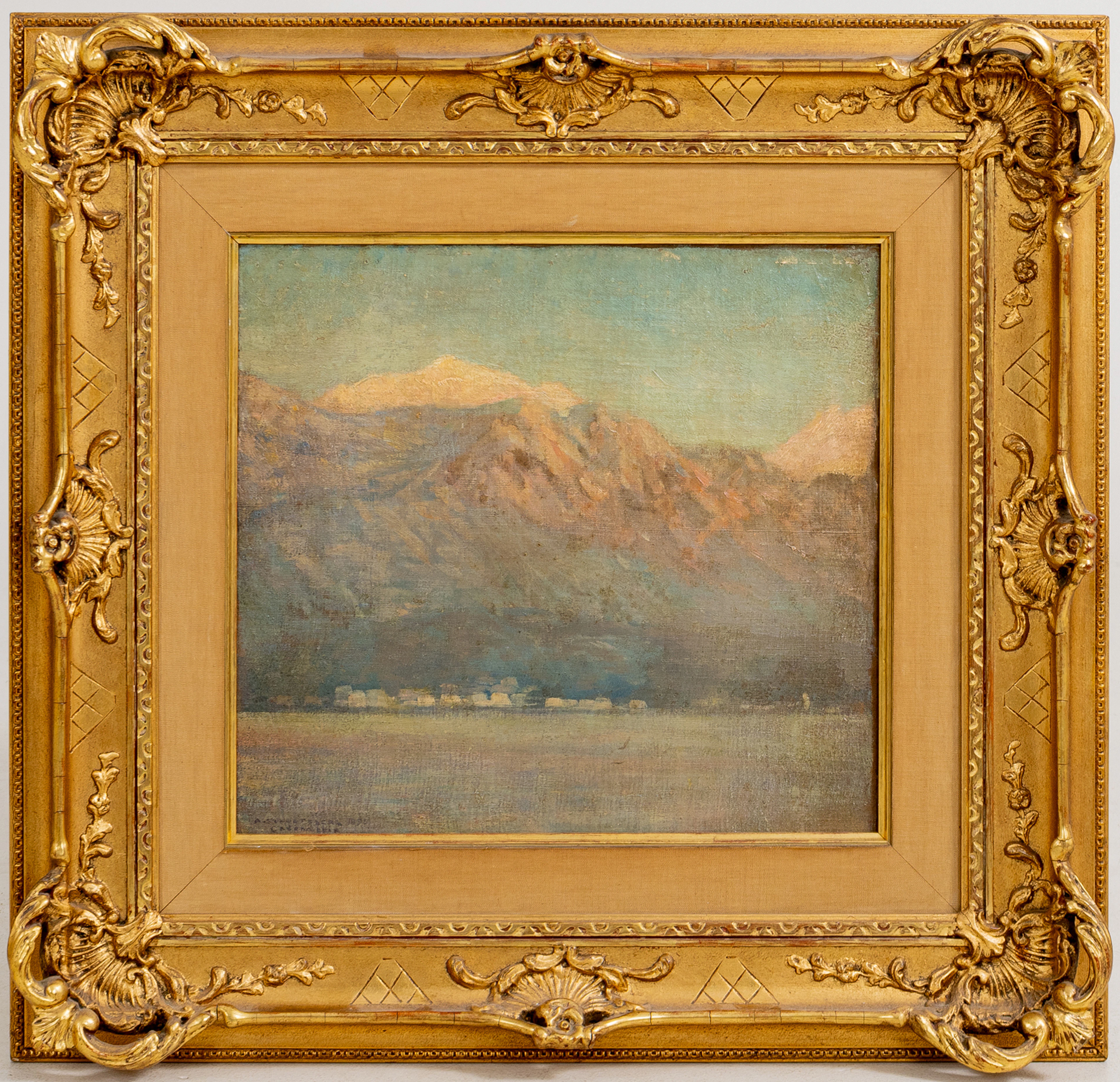 ANSHELM SCHULTZBERG (1862-1945), olja på pannå, signerad och daterad