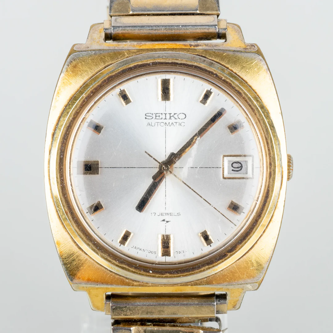 MEN'S WRISTWATCHES, Seiko, Automatic, gold on steel, the second half of the 20th century