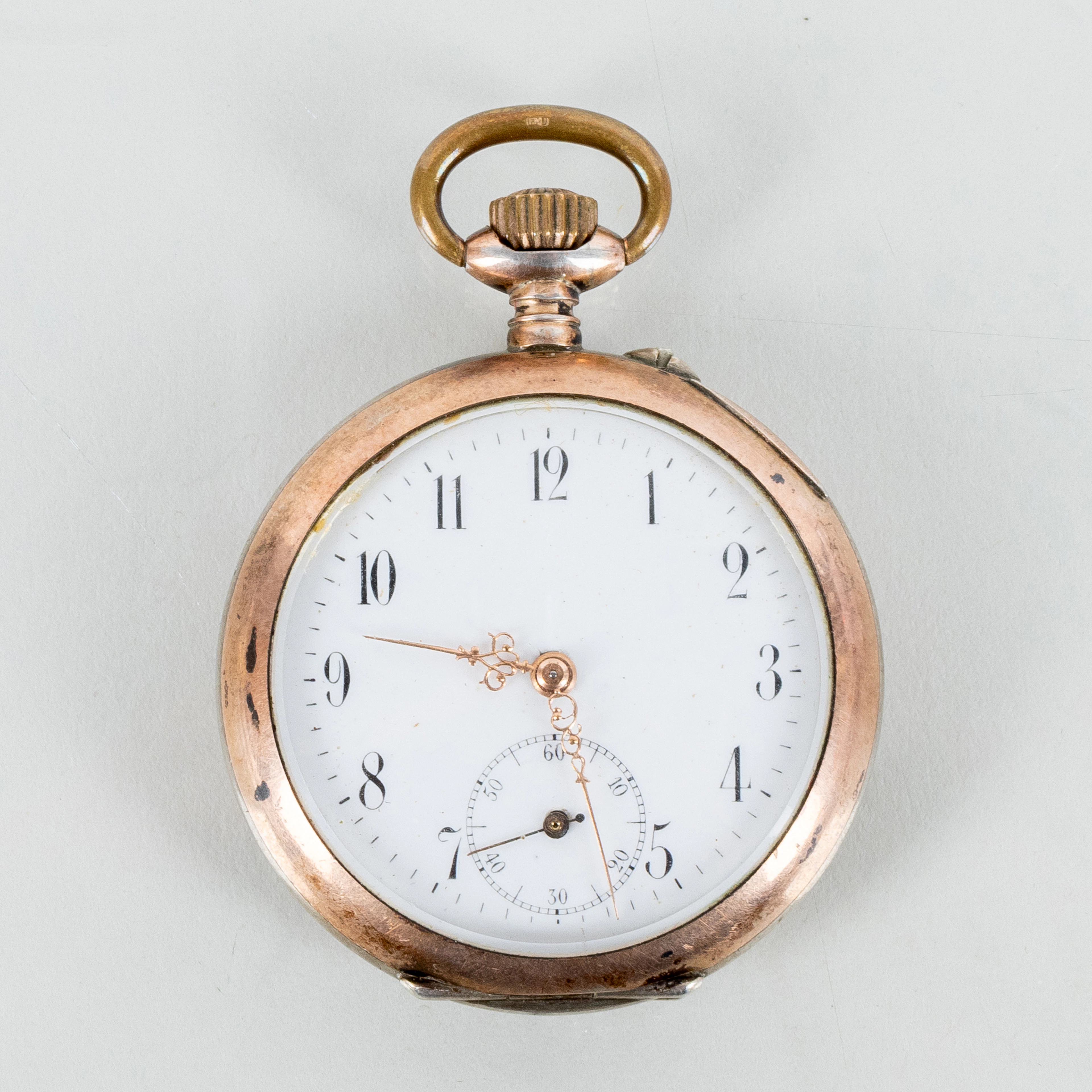 TASCHENUHR, sogenannte Großmutters Uhr, Silber, die erste Hälfte des 20. Jahrhunderts