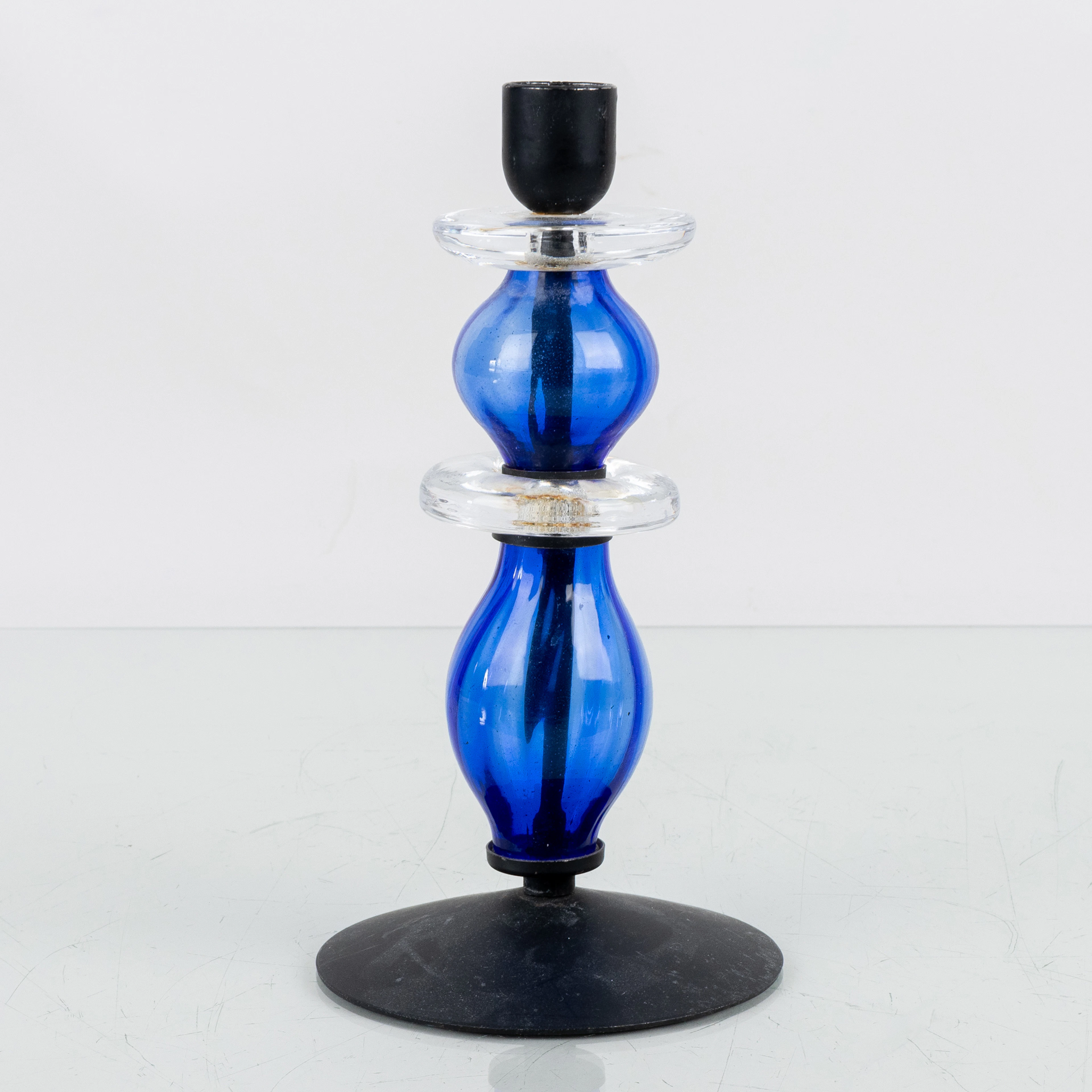 ERIK HÖGLUND, un candelabro, vidrio y hierro forjado, Boda