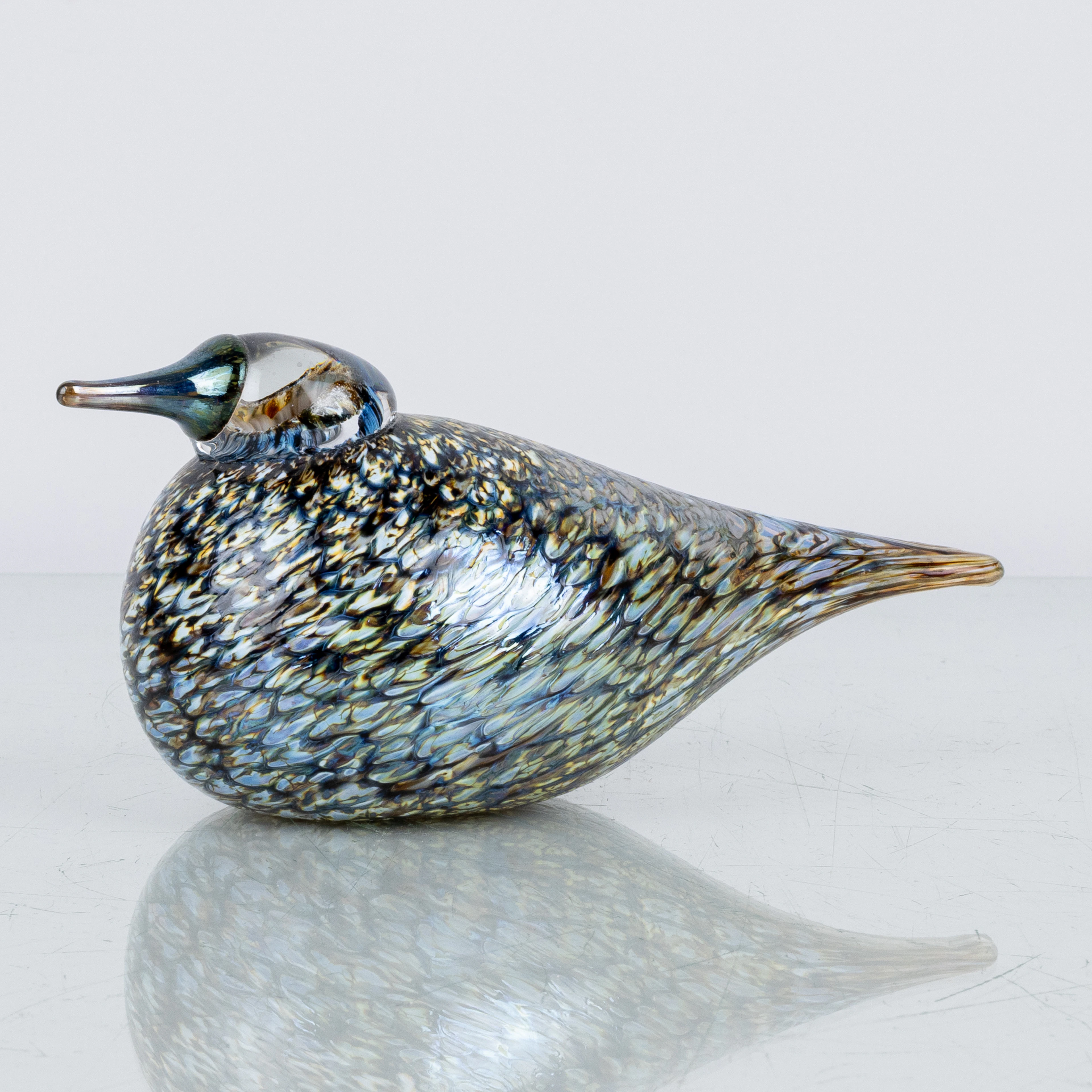 OIVA TOIKKA, figur, glas, Ittala, Finland, etikettmärkt