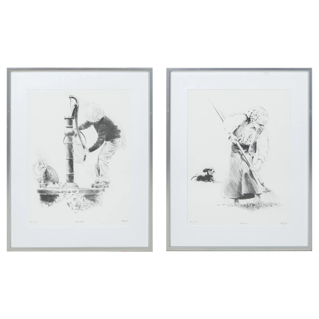 HENRY GUSTAFSSON (1943-2005), 2 litografías, firmadas y numeradas
