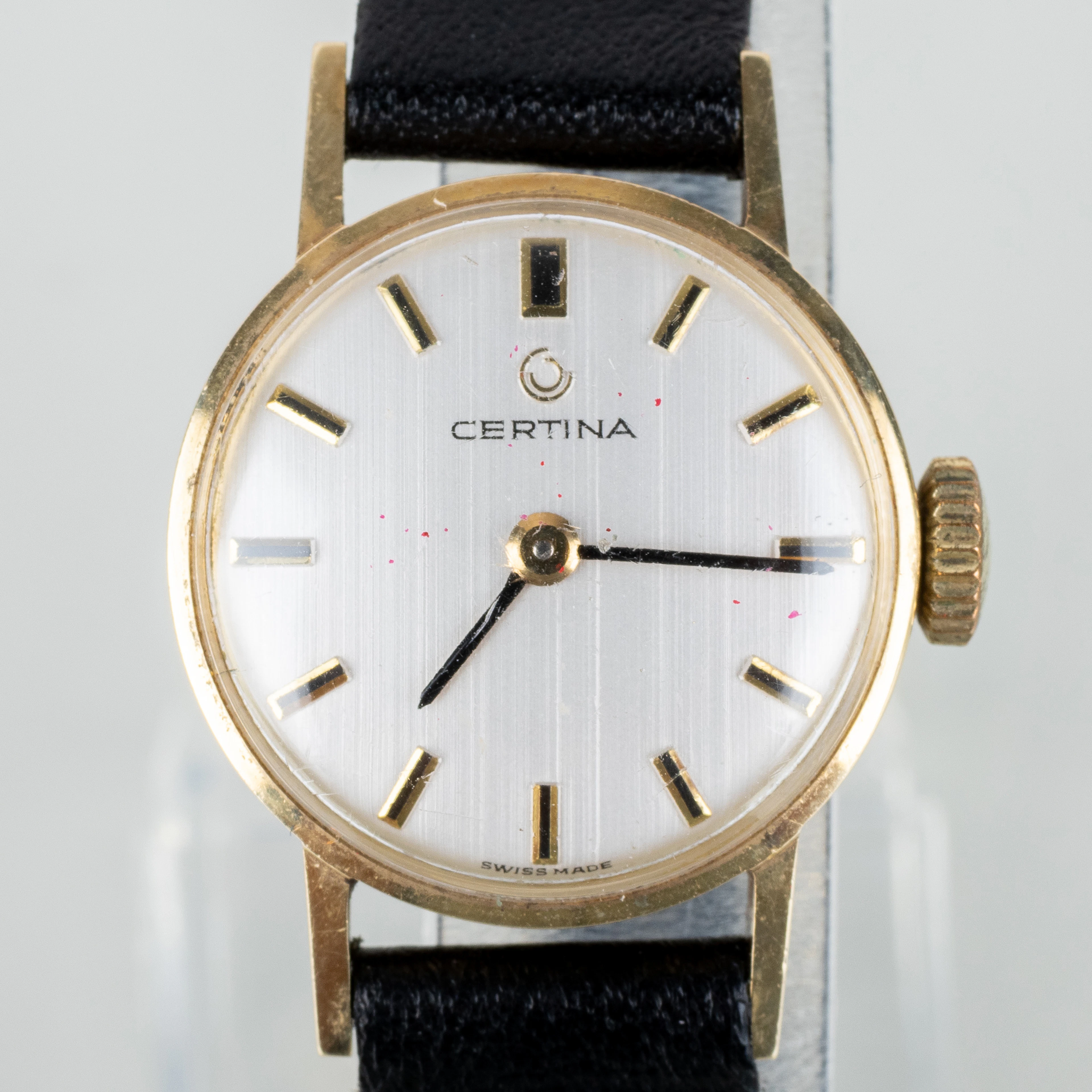 RELOJ DE PULSERA FEMENINO, Certina, oro de 14 quilates, segunda mitad del siglo XX