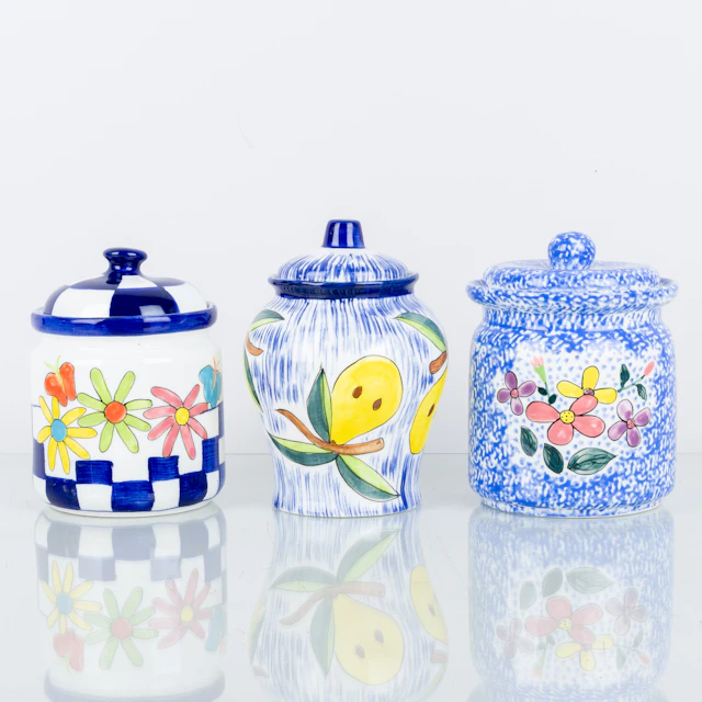 JARS, 3 pieces, porcelain, the second half of the 1900s