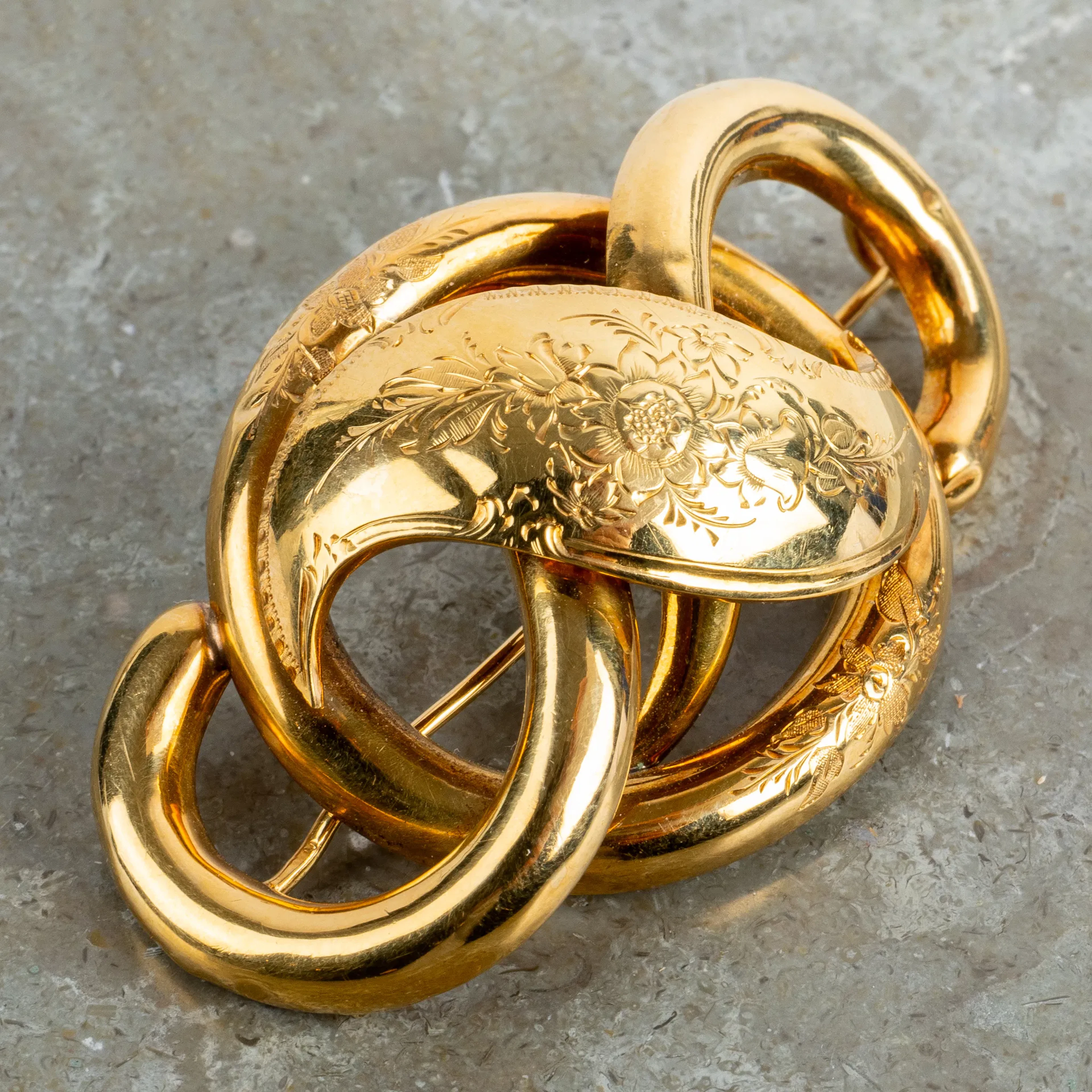 BROOCH, 18k gold, AWA Stockholm 1855, weight approx. 8.4 g