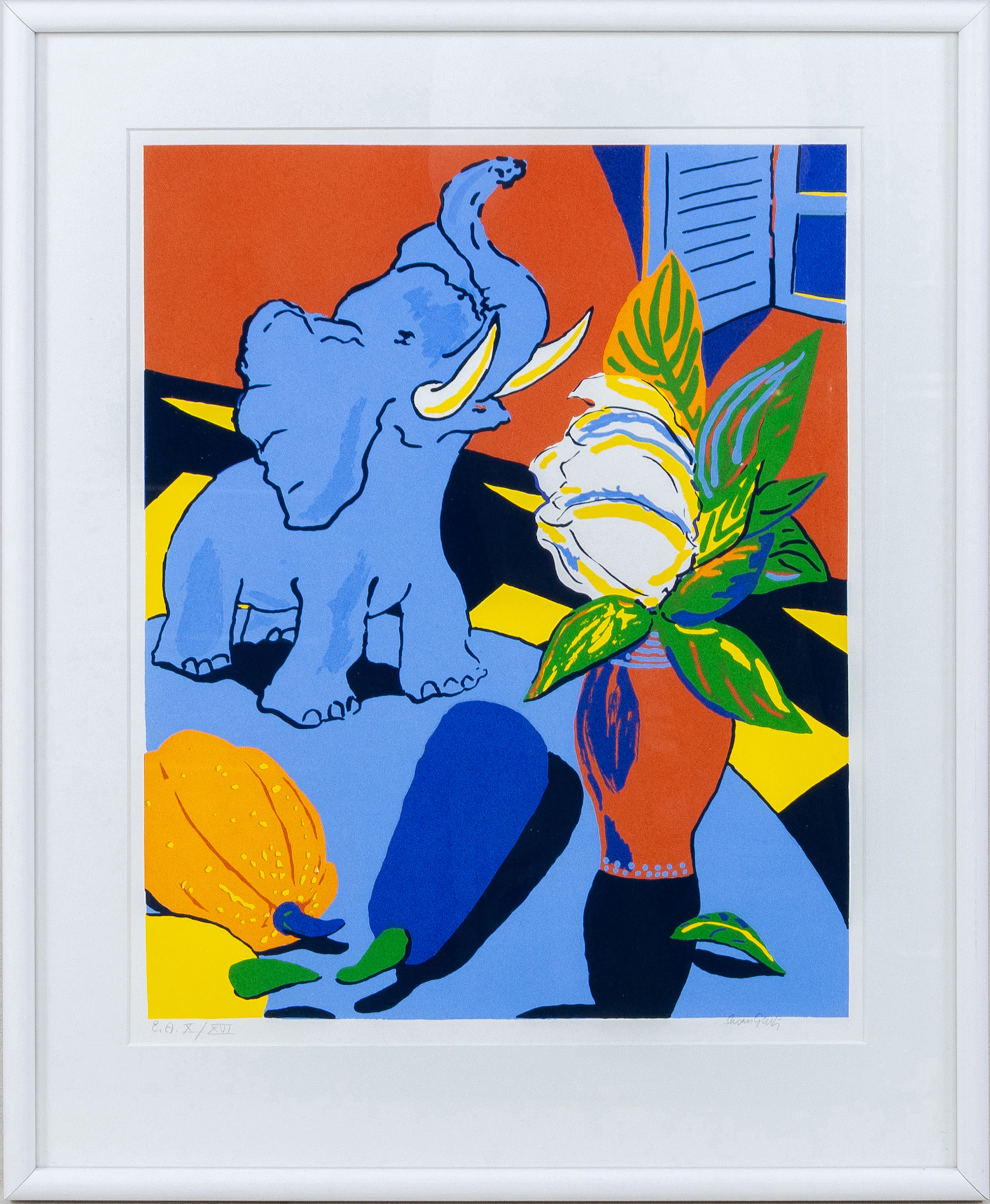 SUSAN GILLHÖG (born 1950), serigraph, signed and numbered E.A. X/XVI