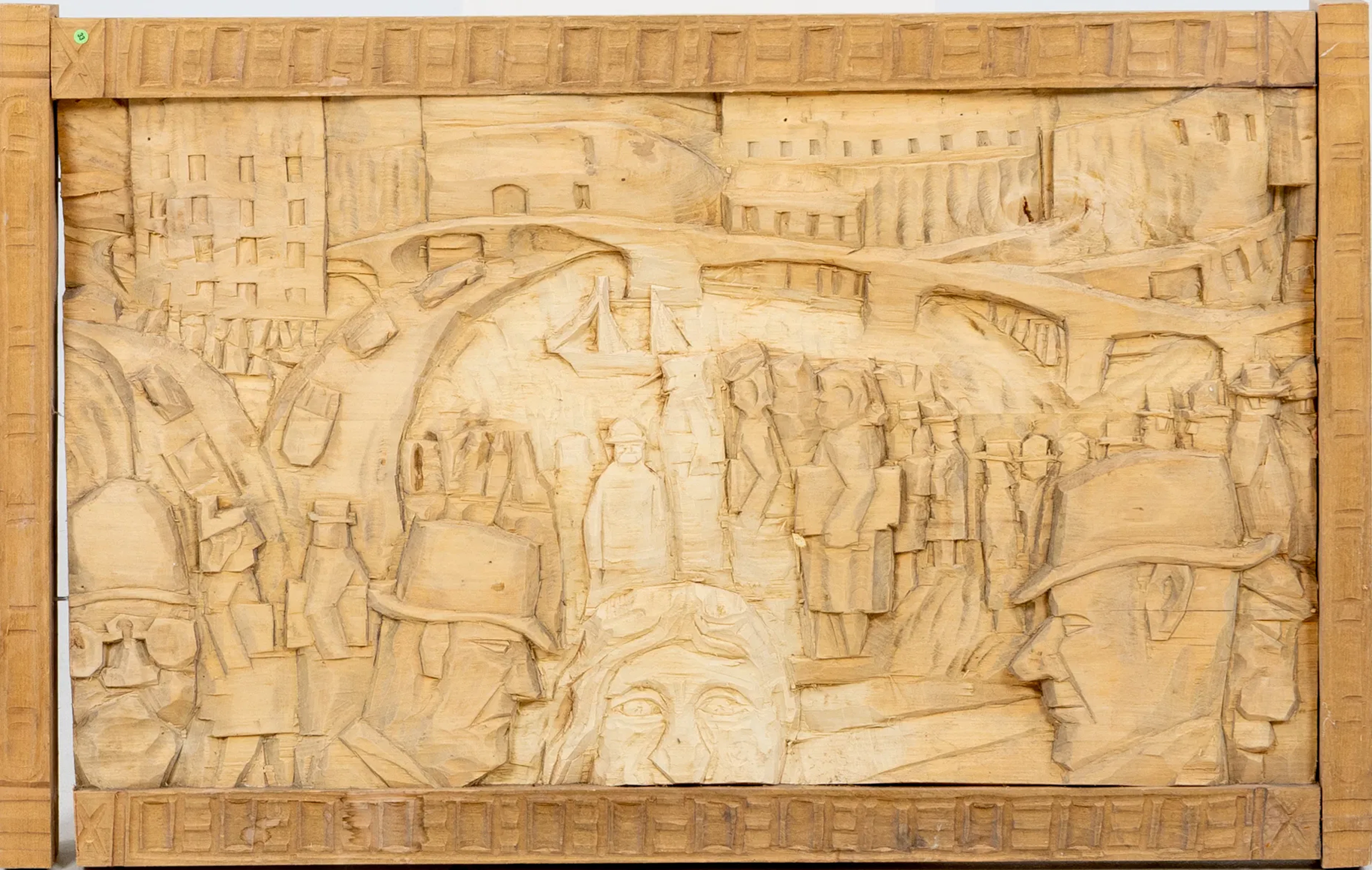 HELMER TELEMAN (1903-1991), un relieve, madera, firmado