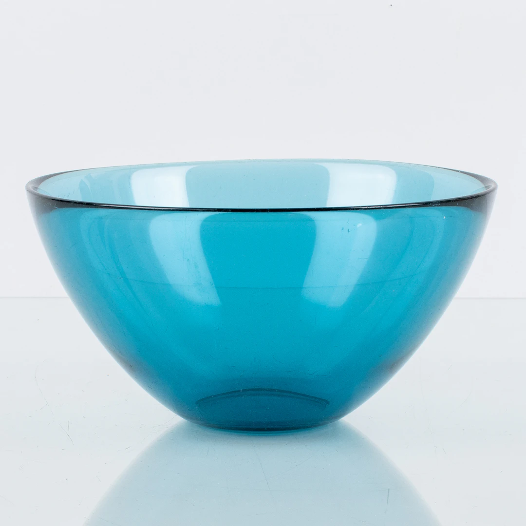 BOWL, vidrio, "Fugue", Orrefors, mediados del siglo XX