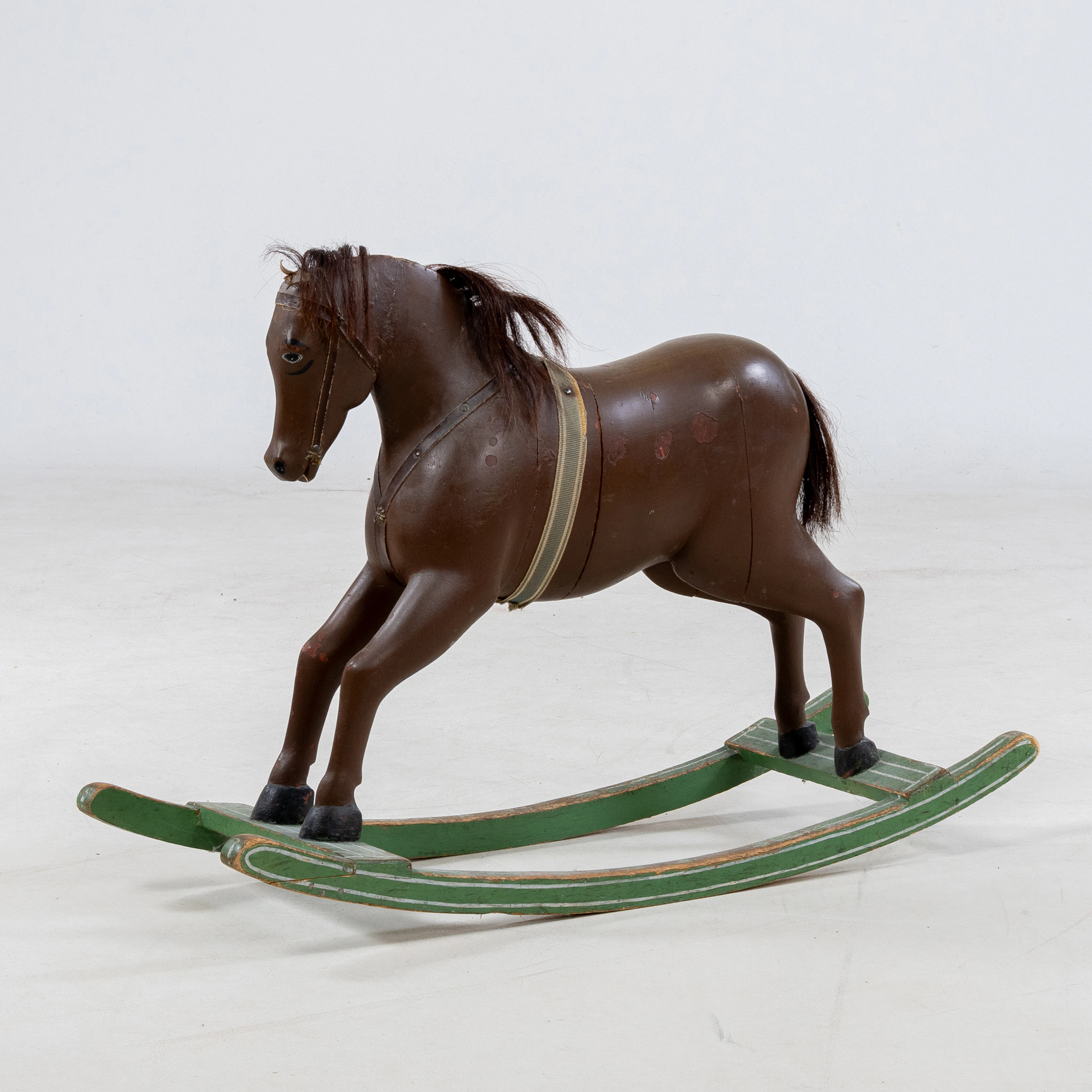 ROCKING HORSE, WOOD, MID-20TH CENTURY