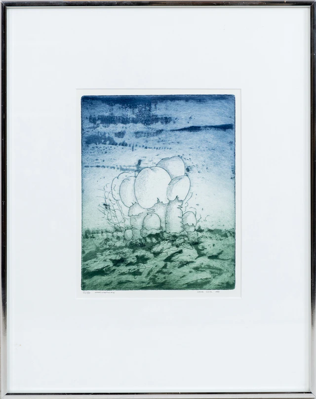 PHILIPH ARVO LUIK (nacido en 1949), aguafuerte acuático, firmado y fechado en 1981