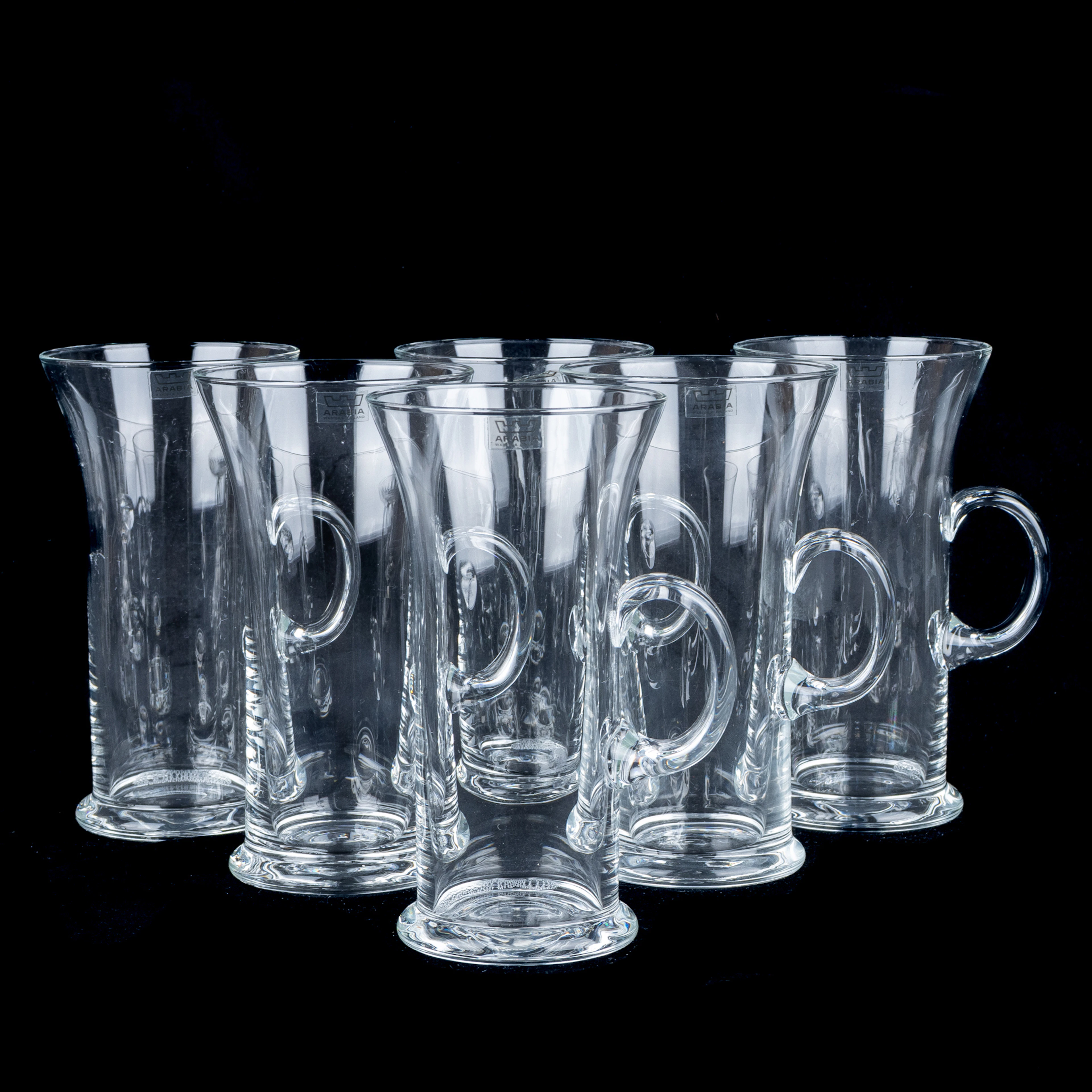 HEIKKI ORVOLA, 6 st irish coffeeglas, Arabia, Finland
