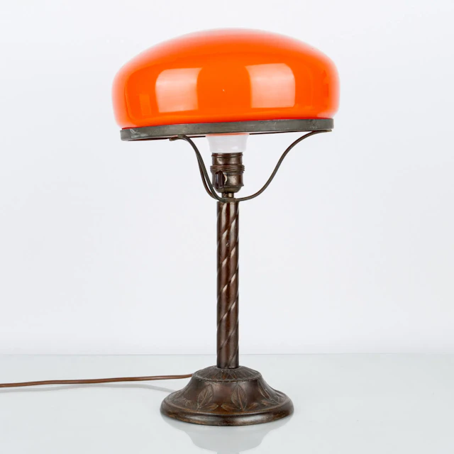 LAMPE DE TABLE, cuivre, modèle Strindberg, première moitié des années 1900