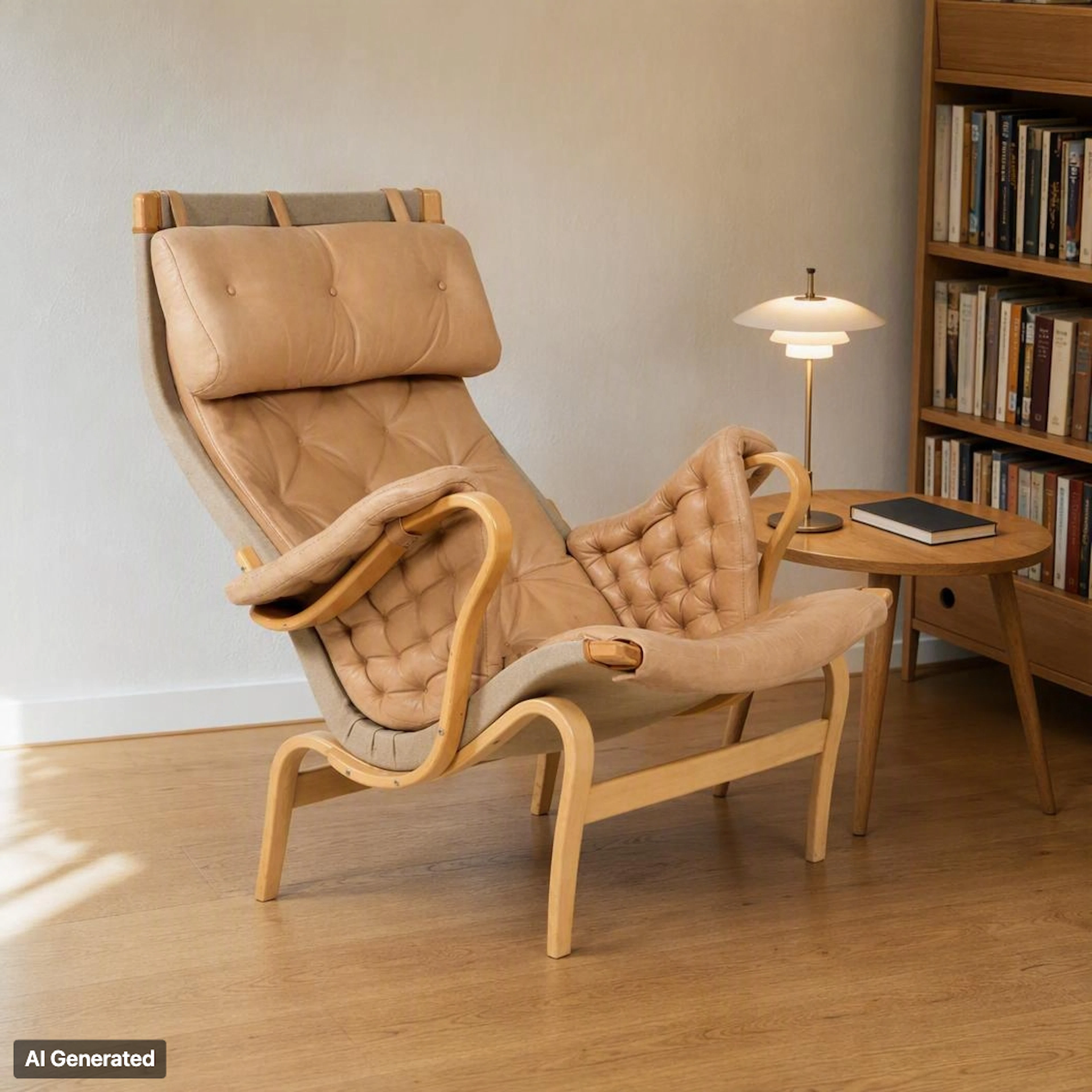 BRUNO MATHSSON, un fauteuil « Pernilla » Dux, seconde moitié du XXe siècle