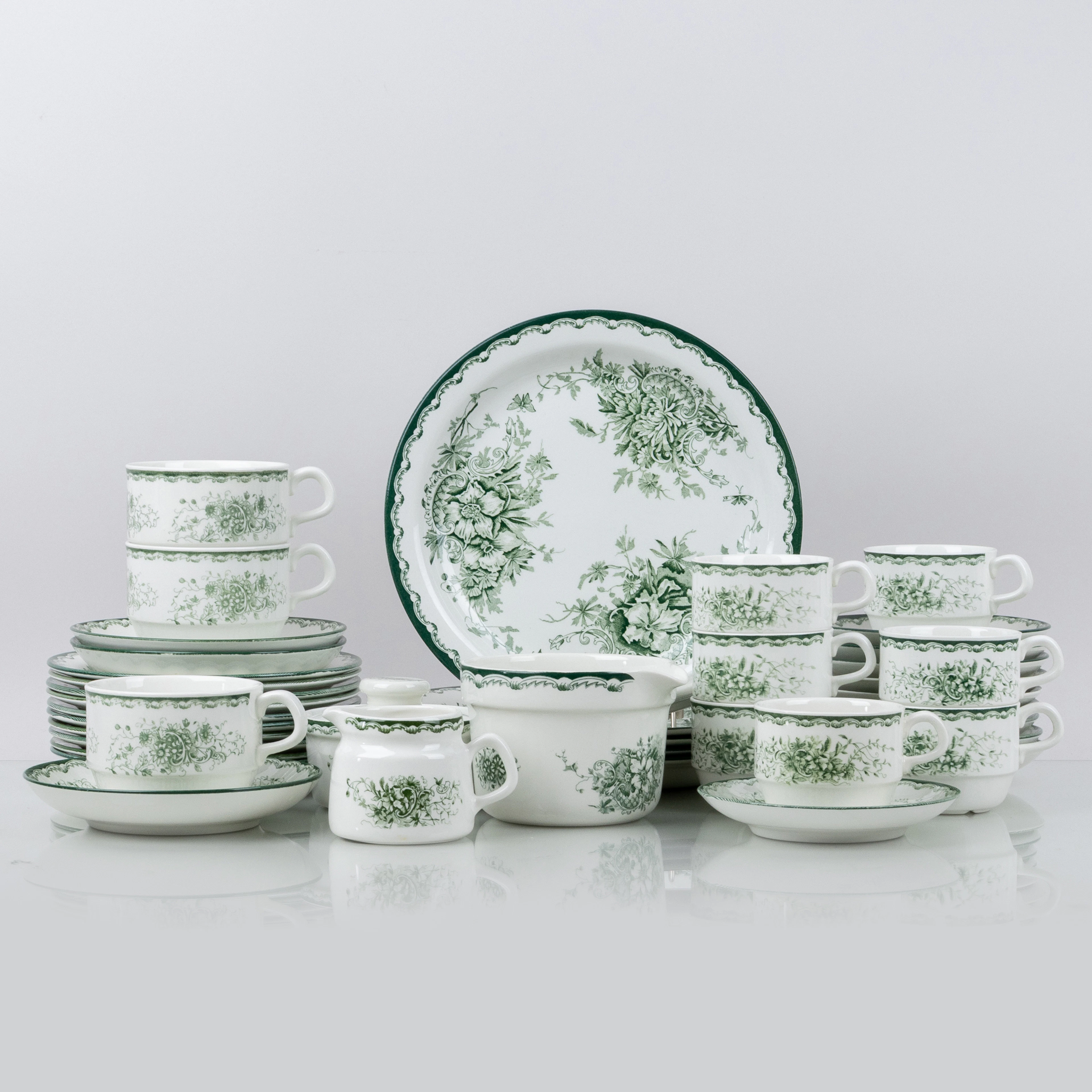 PORCELANA DE VAJILLA, parte 27, "Ana Verde", Rörstrand, segunda mitad del siglo XX