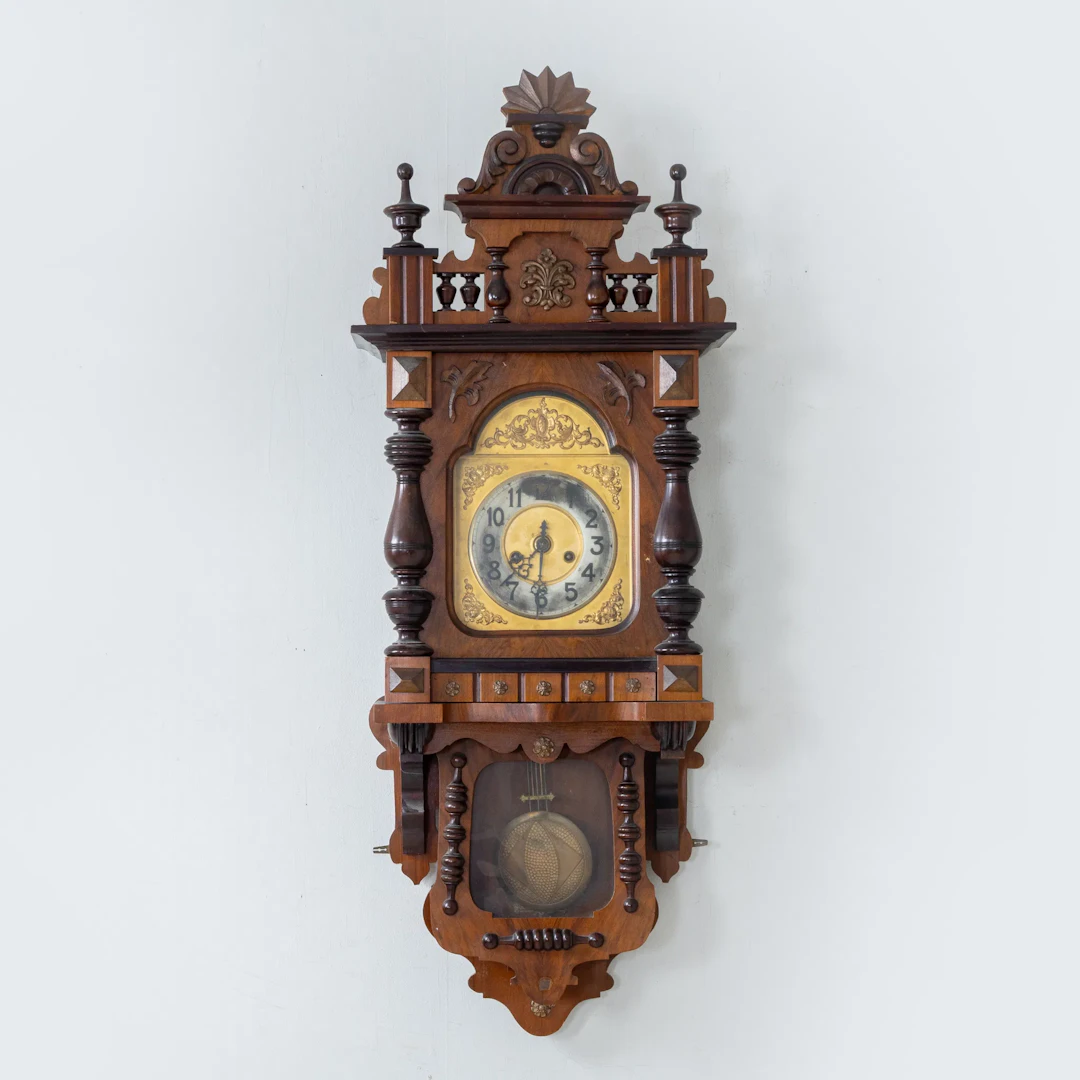 WALL CLOCK, oak, 1800s/1900s