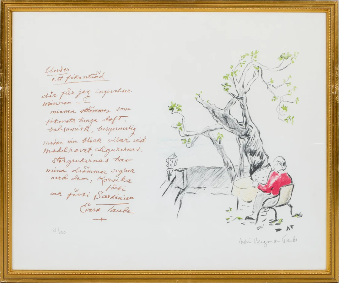 ASTRI BERGMAN TAUBE (1898-1980), litografía a color, firmada y numerada 21/280