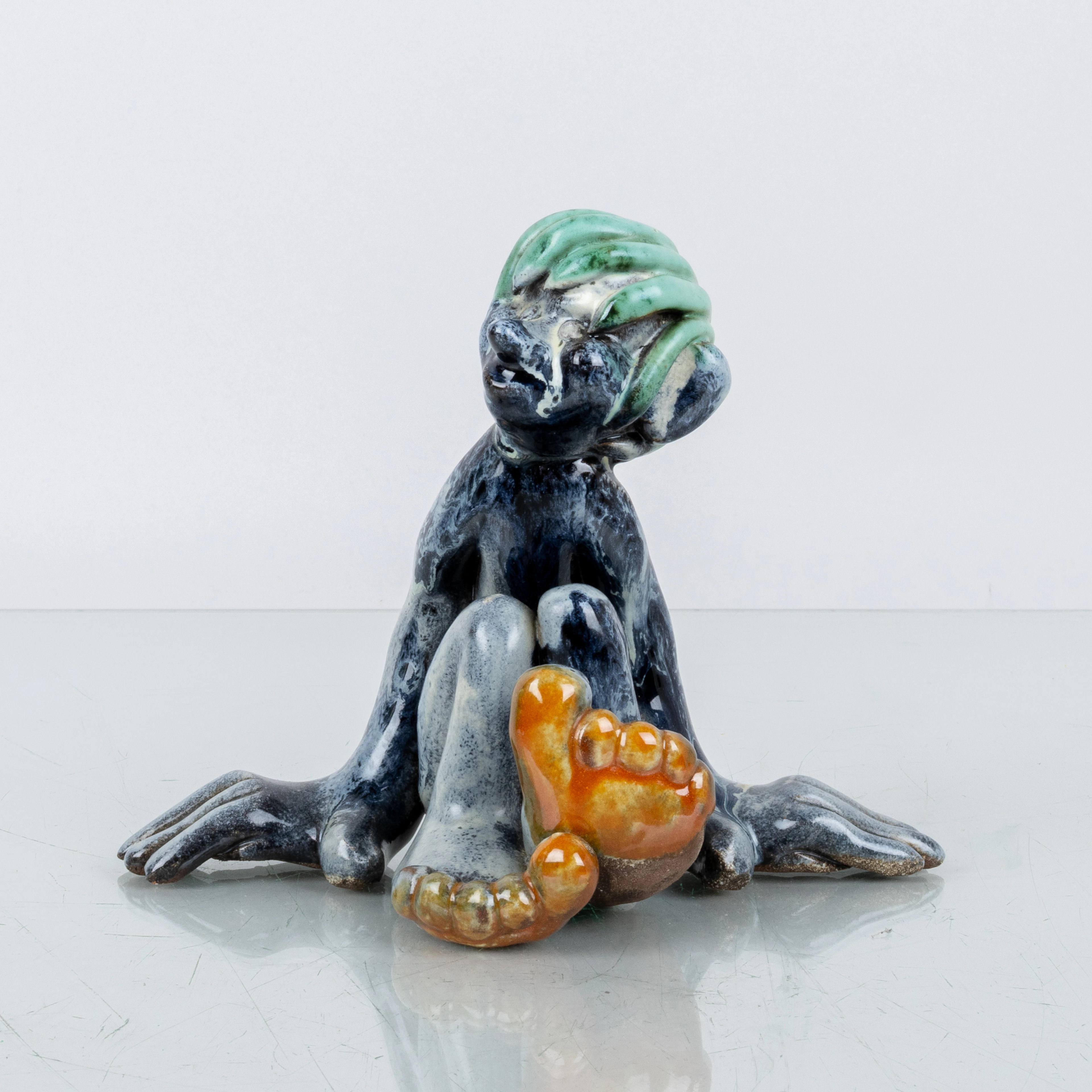 VICKE LINDSTRAND, figura de cerámica, Upsala Ekeby