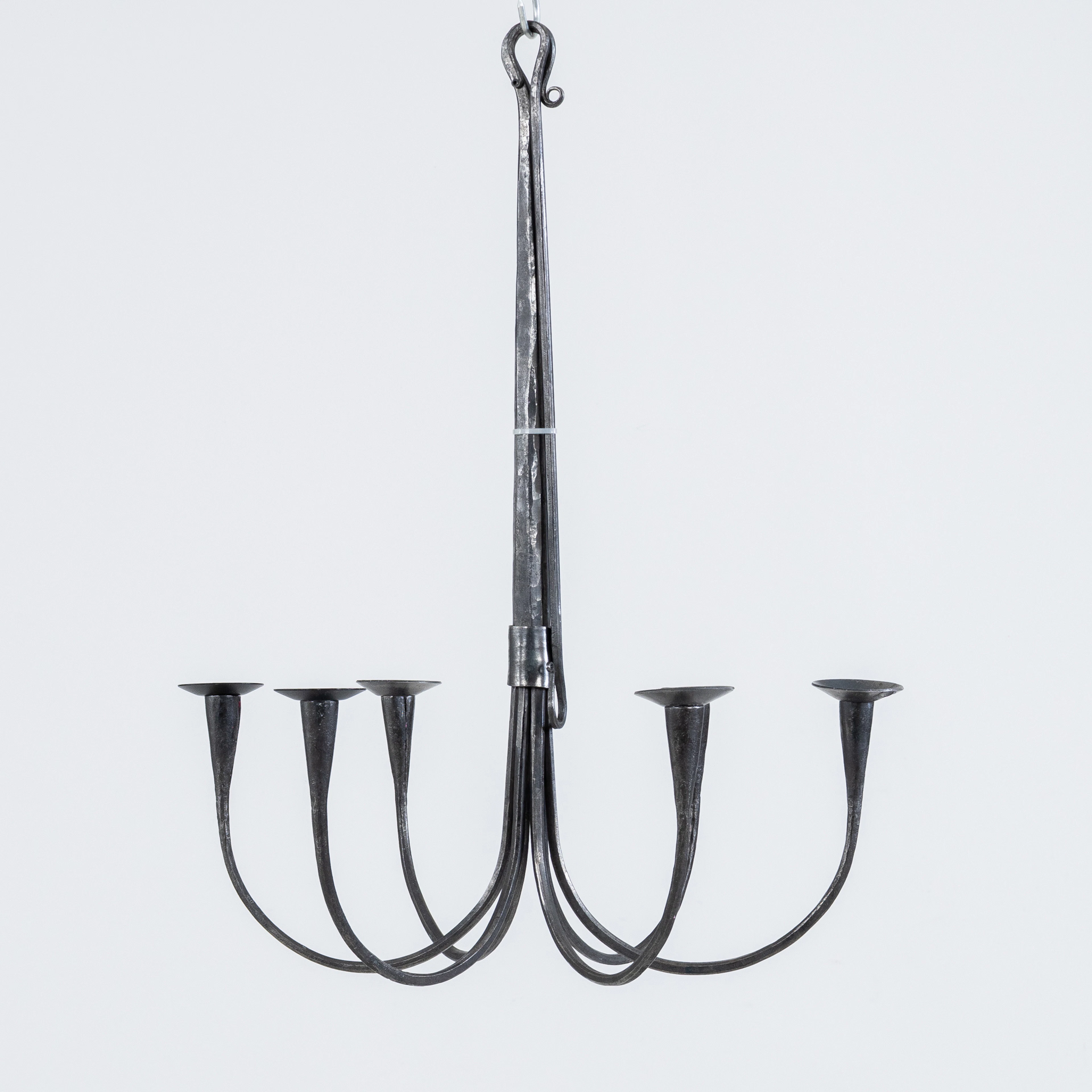 LAMPADARIO, ferro battuto, 1900/2000