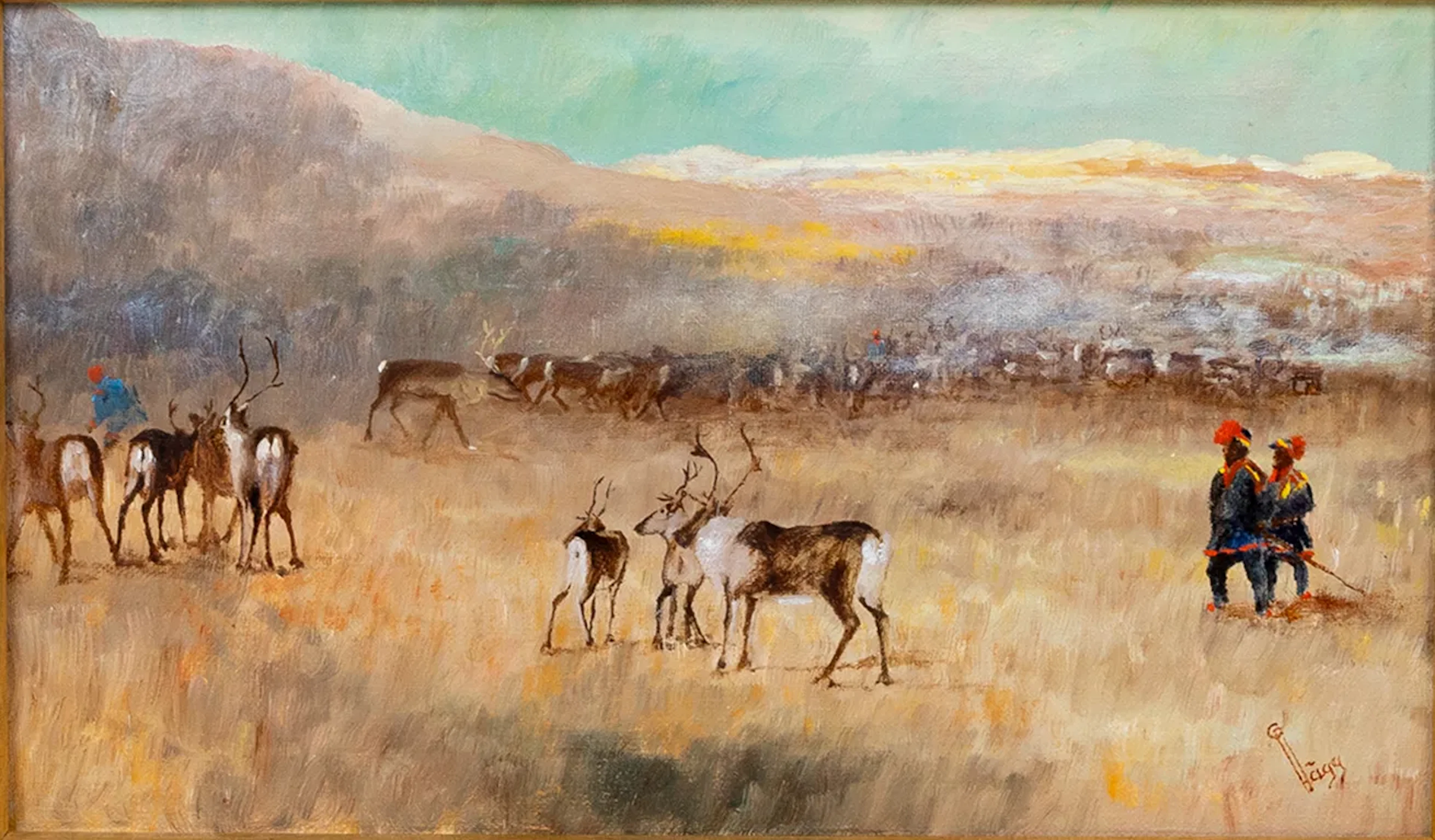 GEORG HÄGG (1903-1983), óleo sobre lienzo, firmado