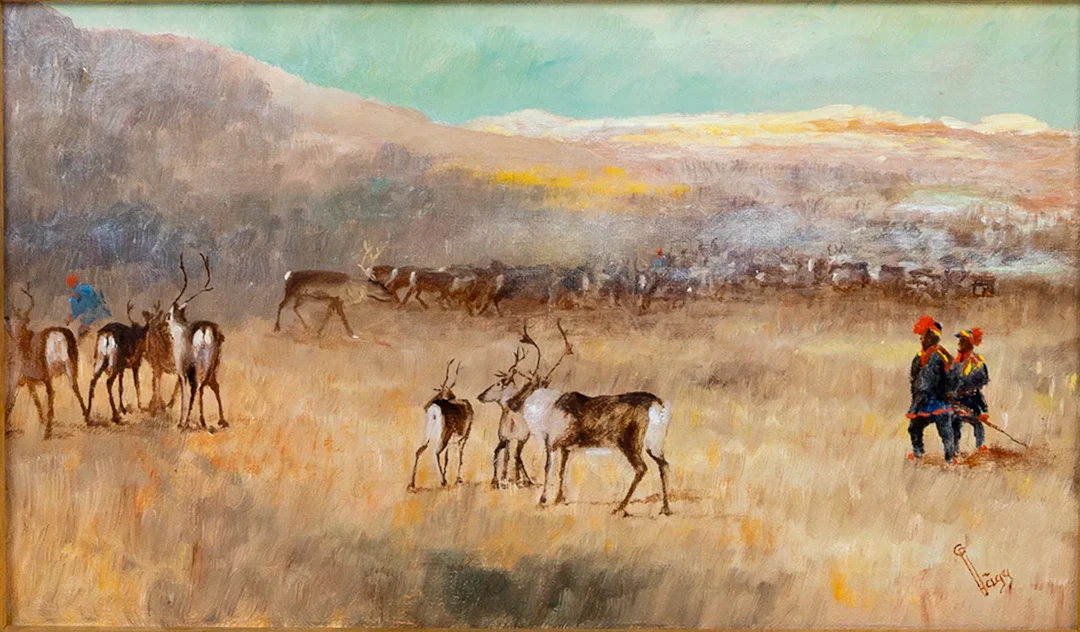 GEORG HÄGG (1903-1983), óleo sobre lienzo, firmado