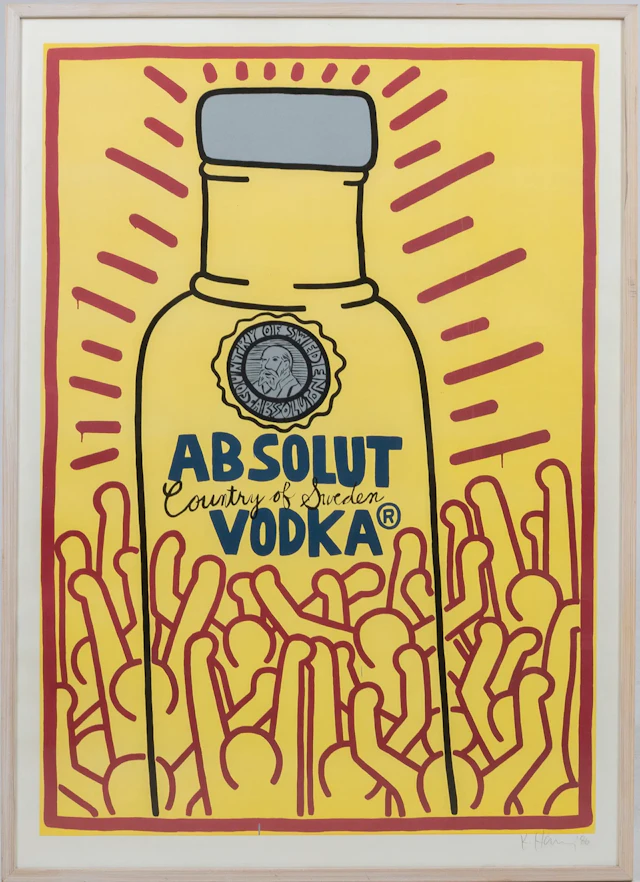 KEITH HARING (EE. UU., 1958-1990), litografía, firmada a lápiz y fechada -86