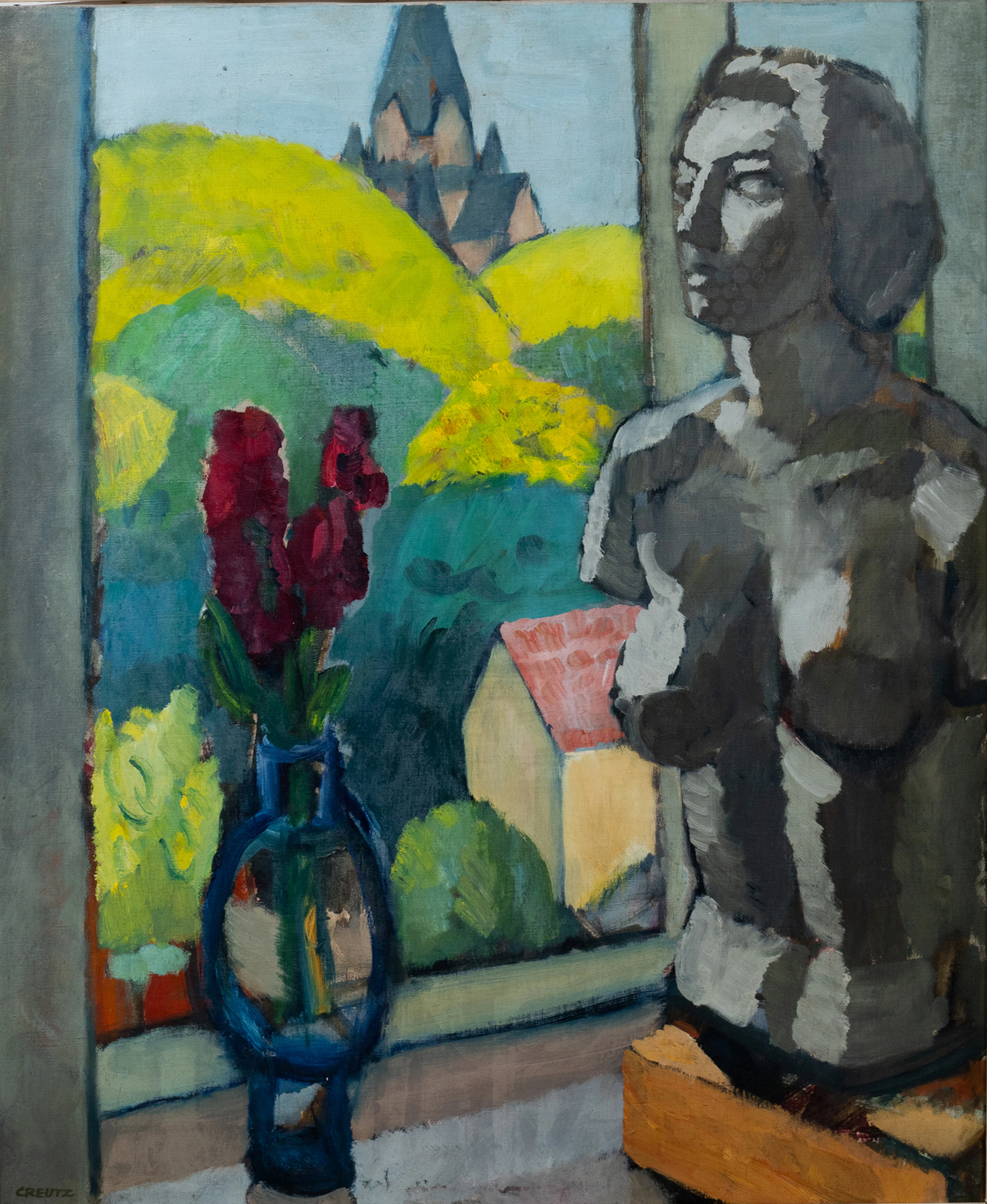 MAGNUS CREUTZ (1909-1989), óleo sobre lienzo, firmado