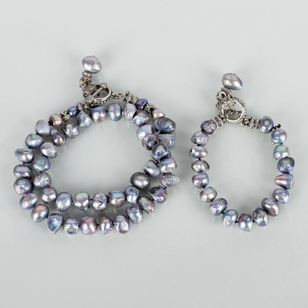 COLLIES Y PULSERAS, cuentas cultivadas, siglos XX/2000