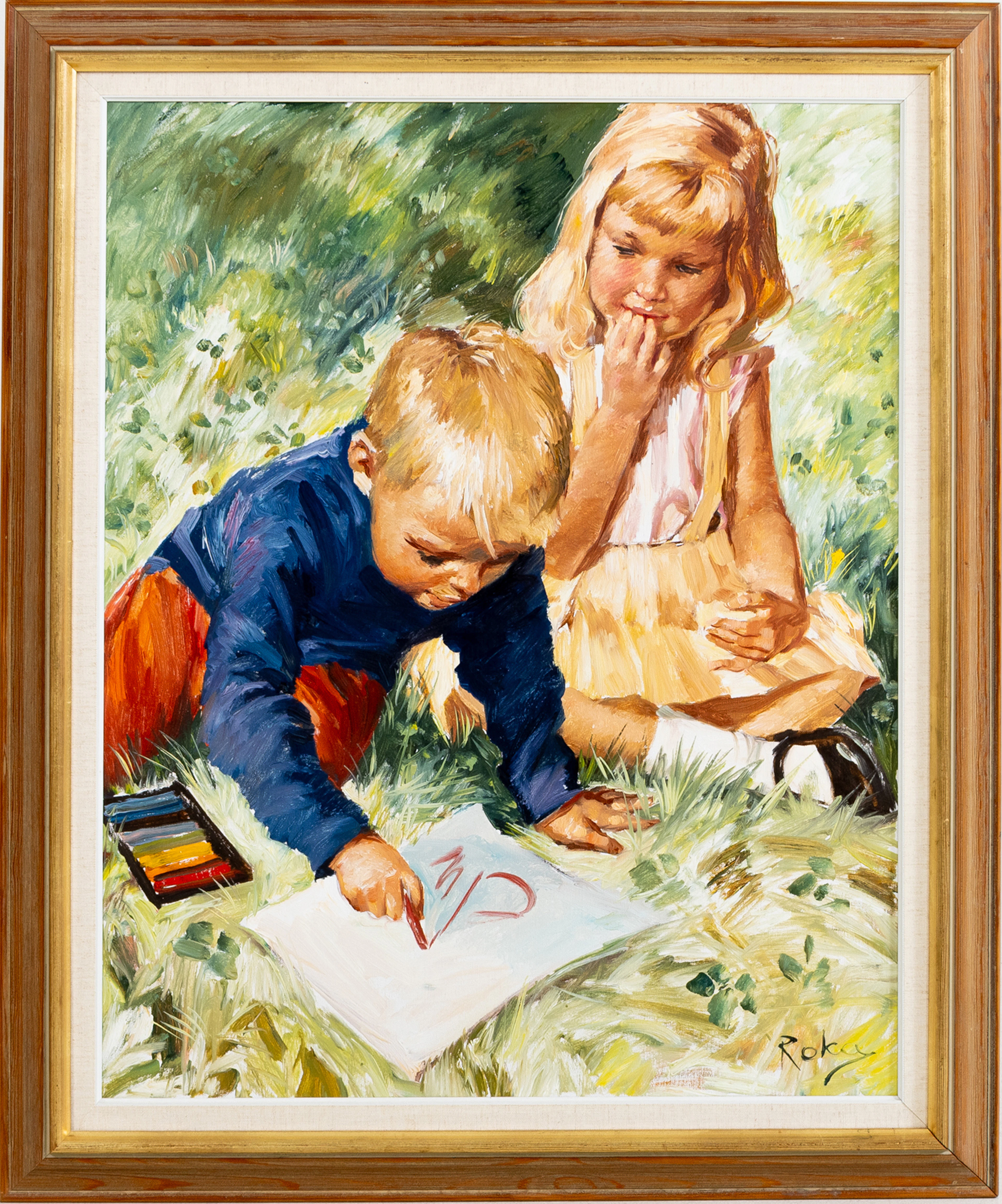 CHARLES ROKA (Ungheria/Norvegia, 1912-1999), olio su tela, firmato